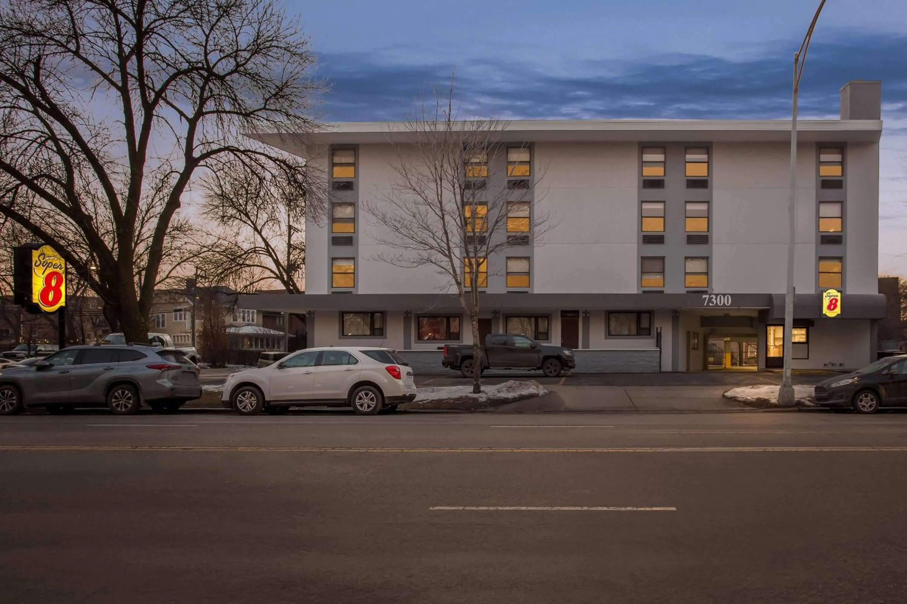 Property building in Super 8 by Wyndham Chicago IL