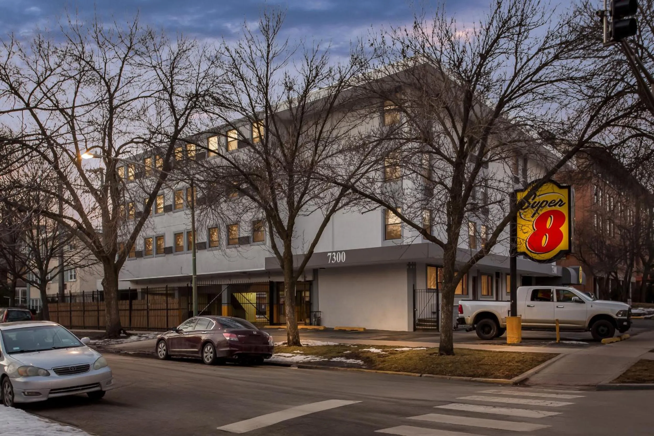 Property building in Super 8 by Wyndham Chicago IL