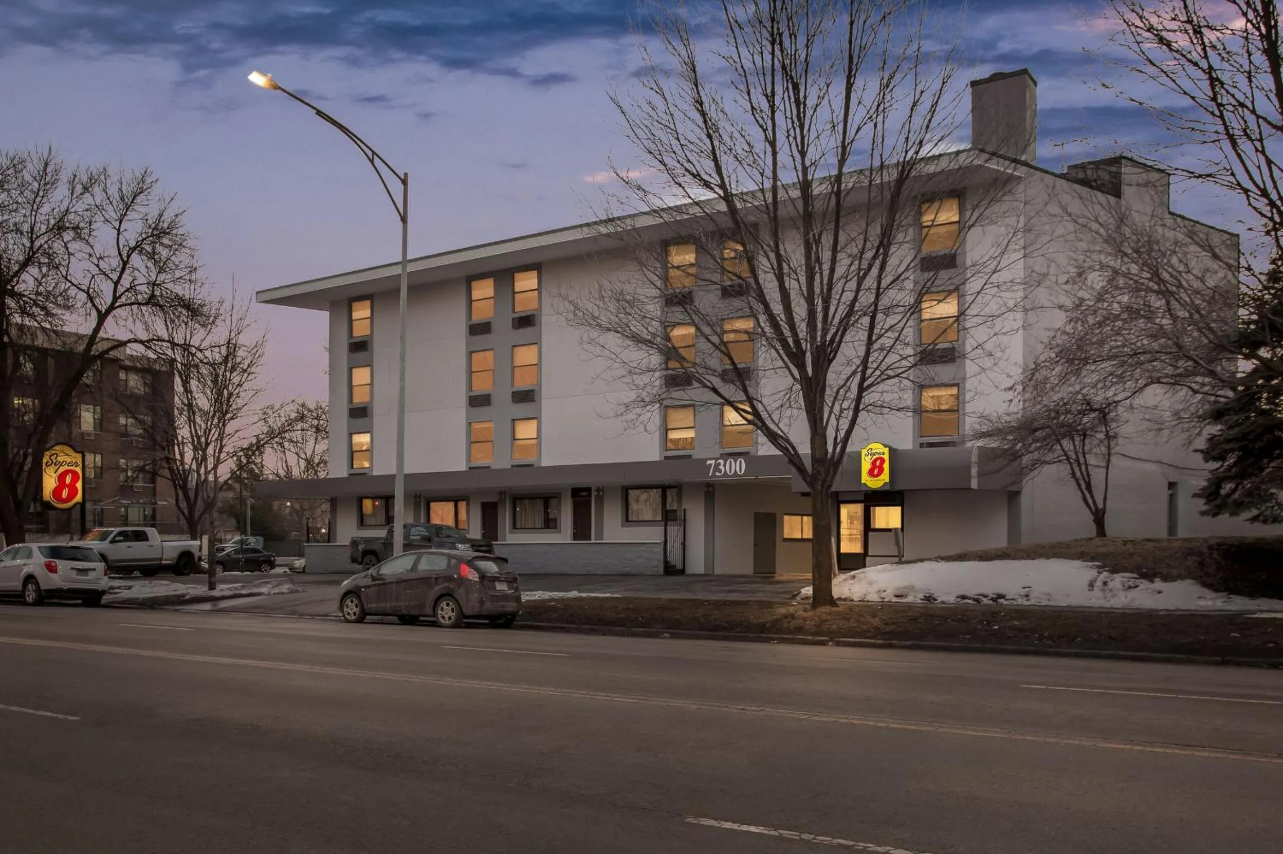 Property building in Super 8 by Wyndham Chicago IL
