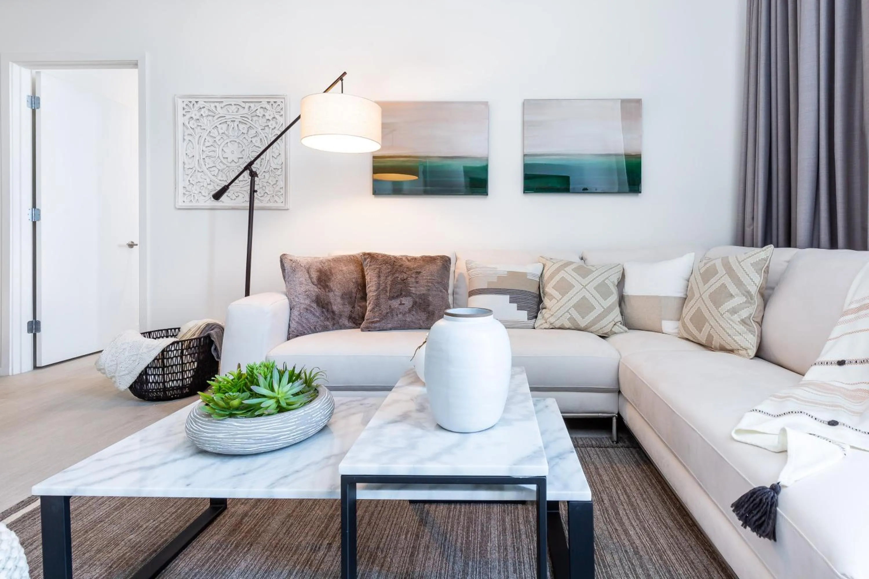 Living room in Hyde Beach House Hollywood Private Suites