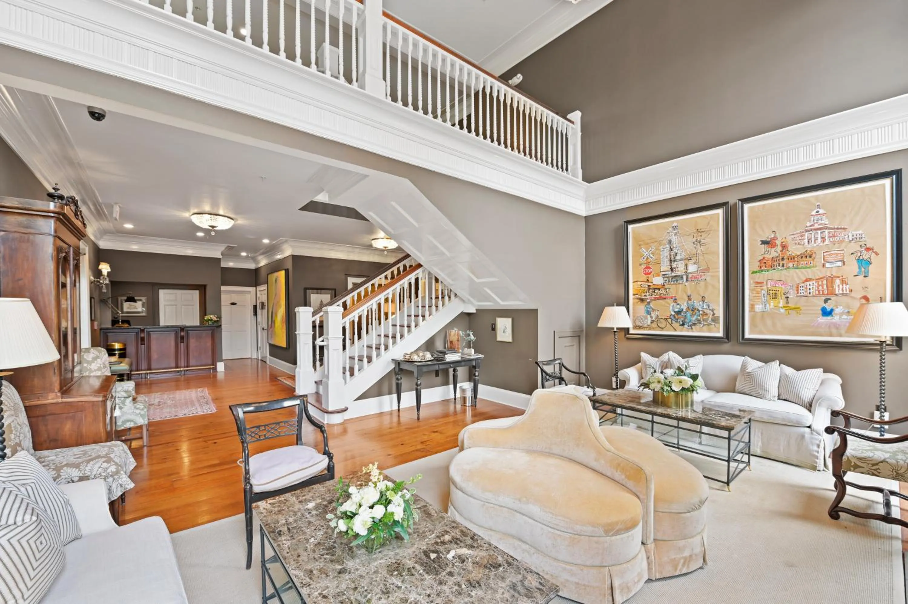 Lobby or reception in The James Madison Inn