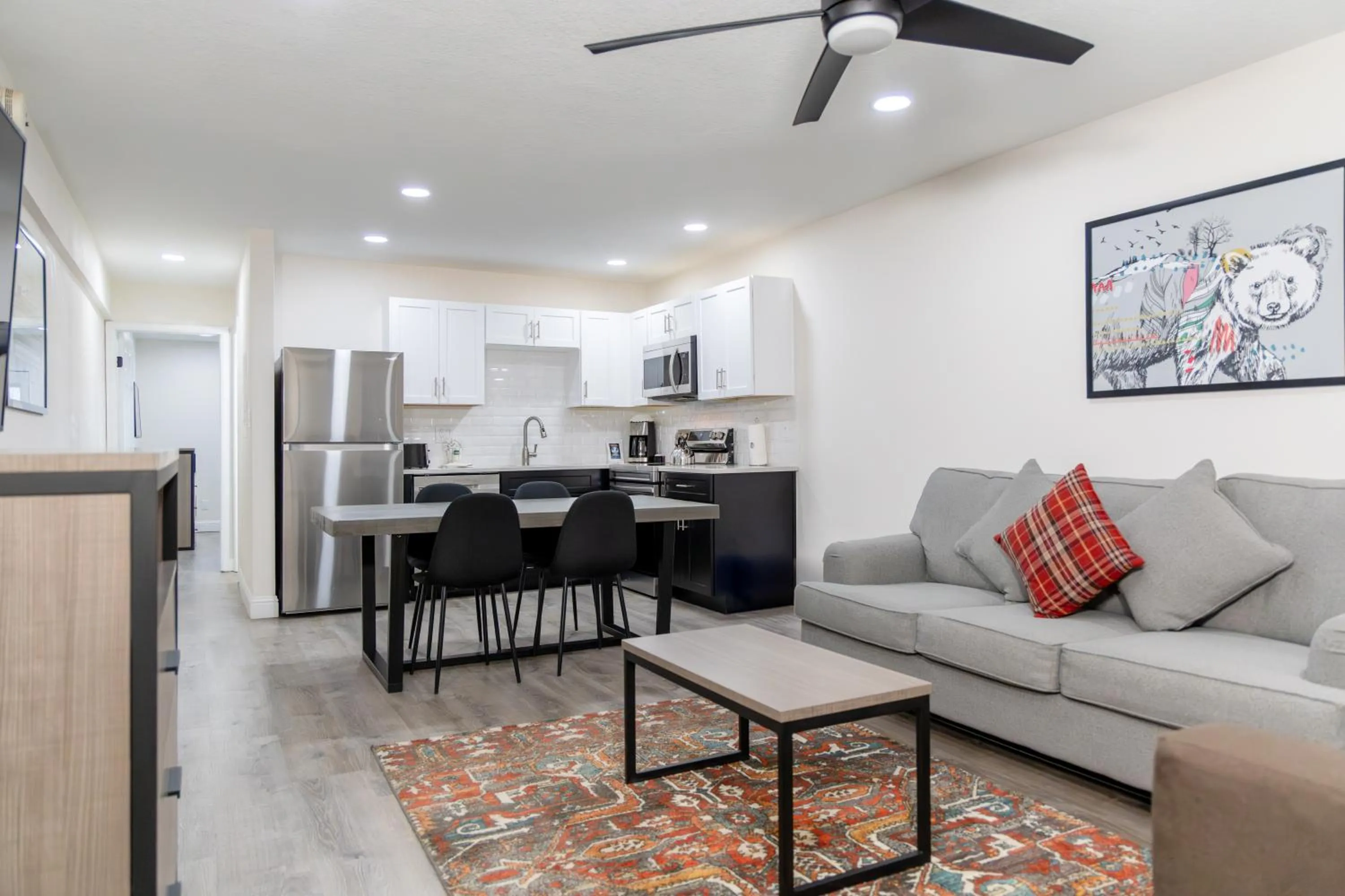 Living room in The Fold Hotels Steamboat Springs