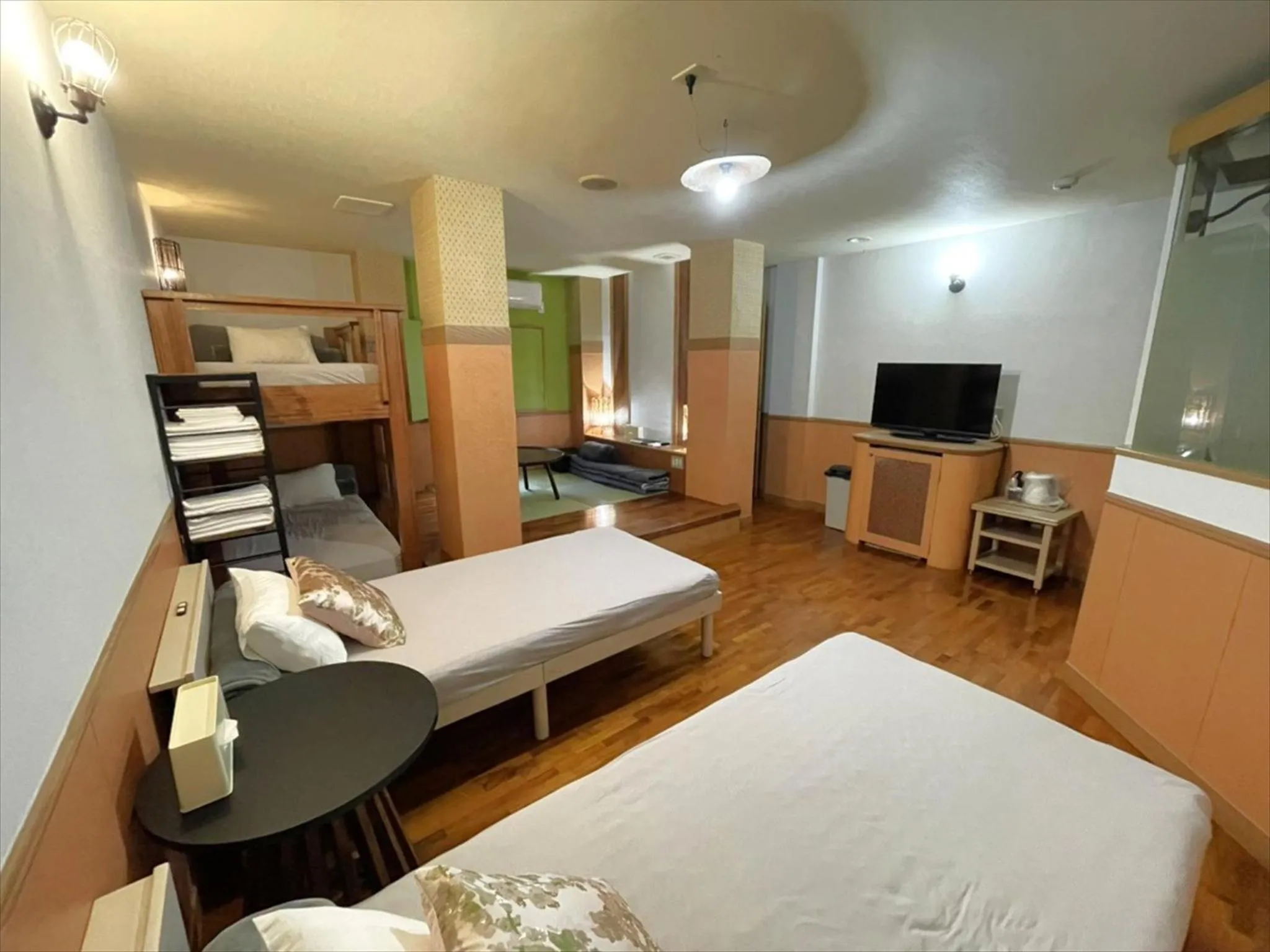 Photo of the whole room, Bed in Hotel bin