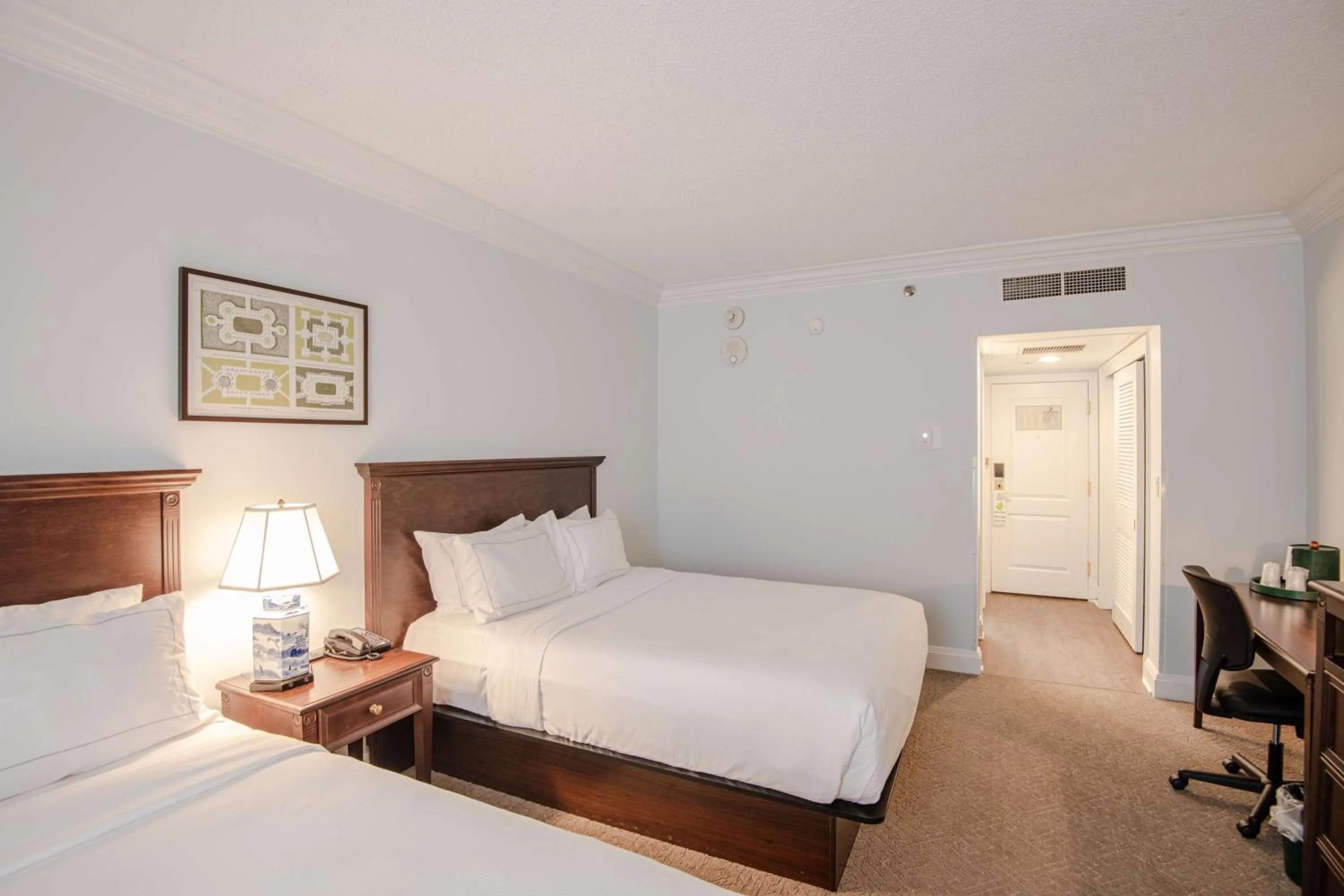 Bed in The Founders Inn & Spa Tapestry Collection By Hilton