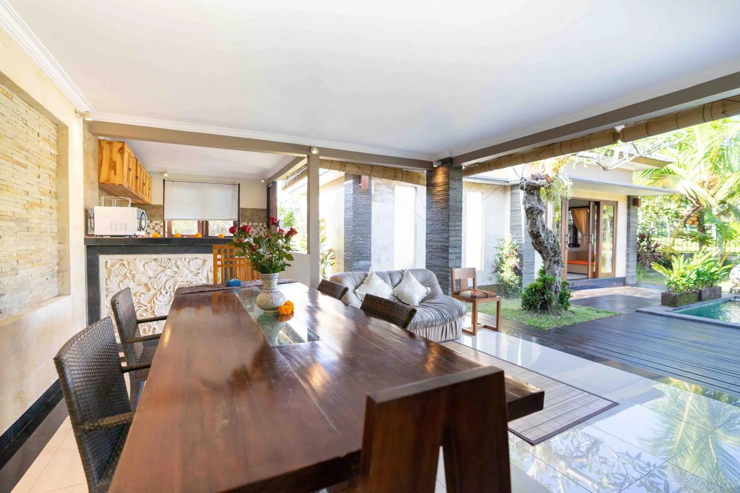 Living room in Widi Agung Villa