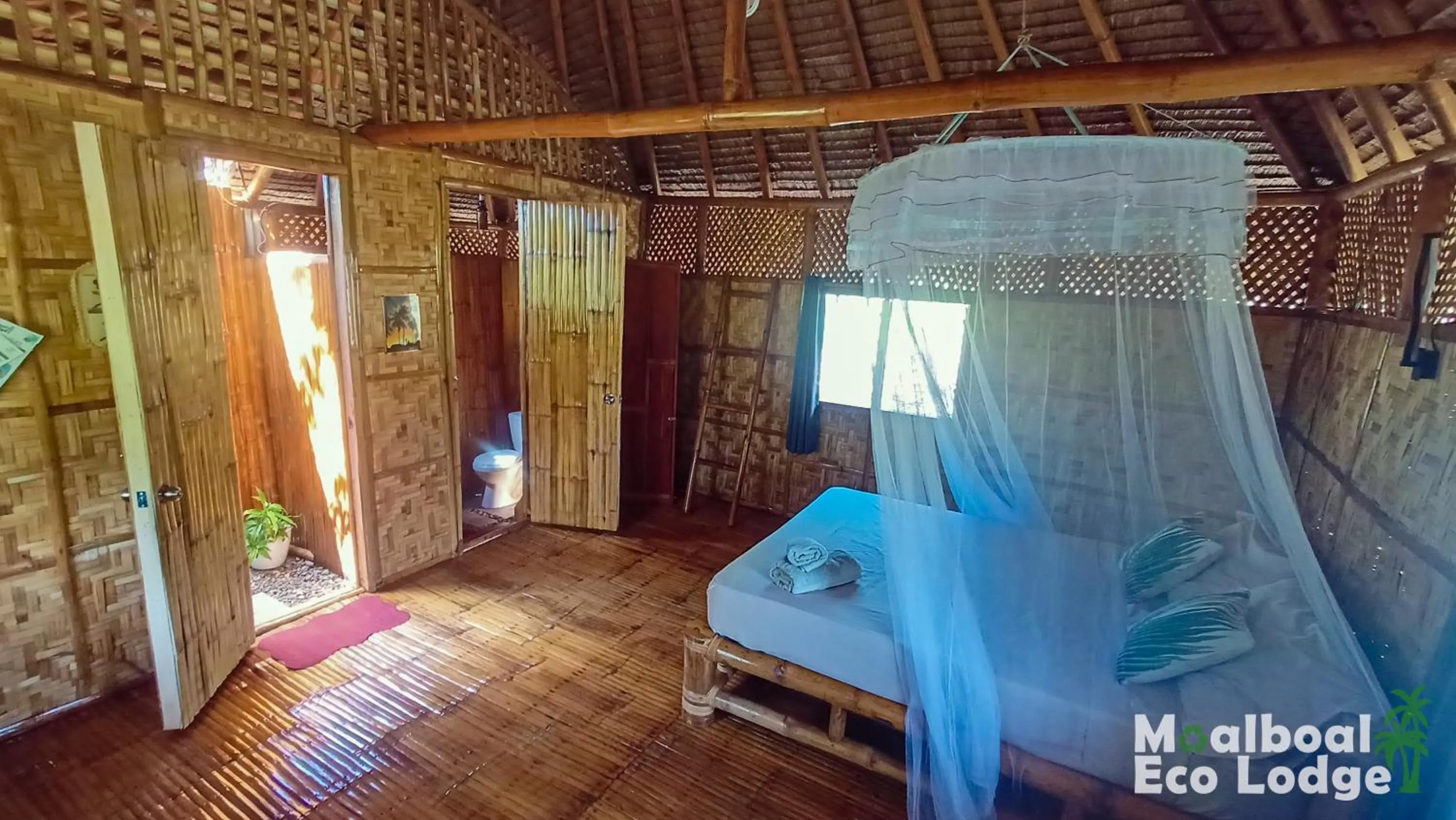 Bed in Moalboal Eco Lodge