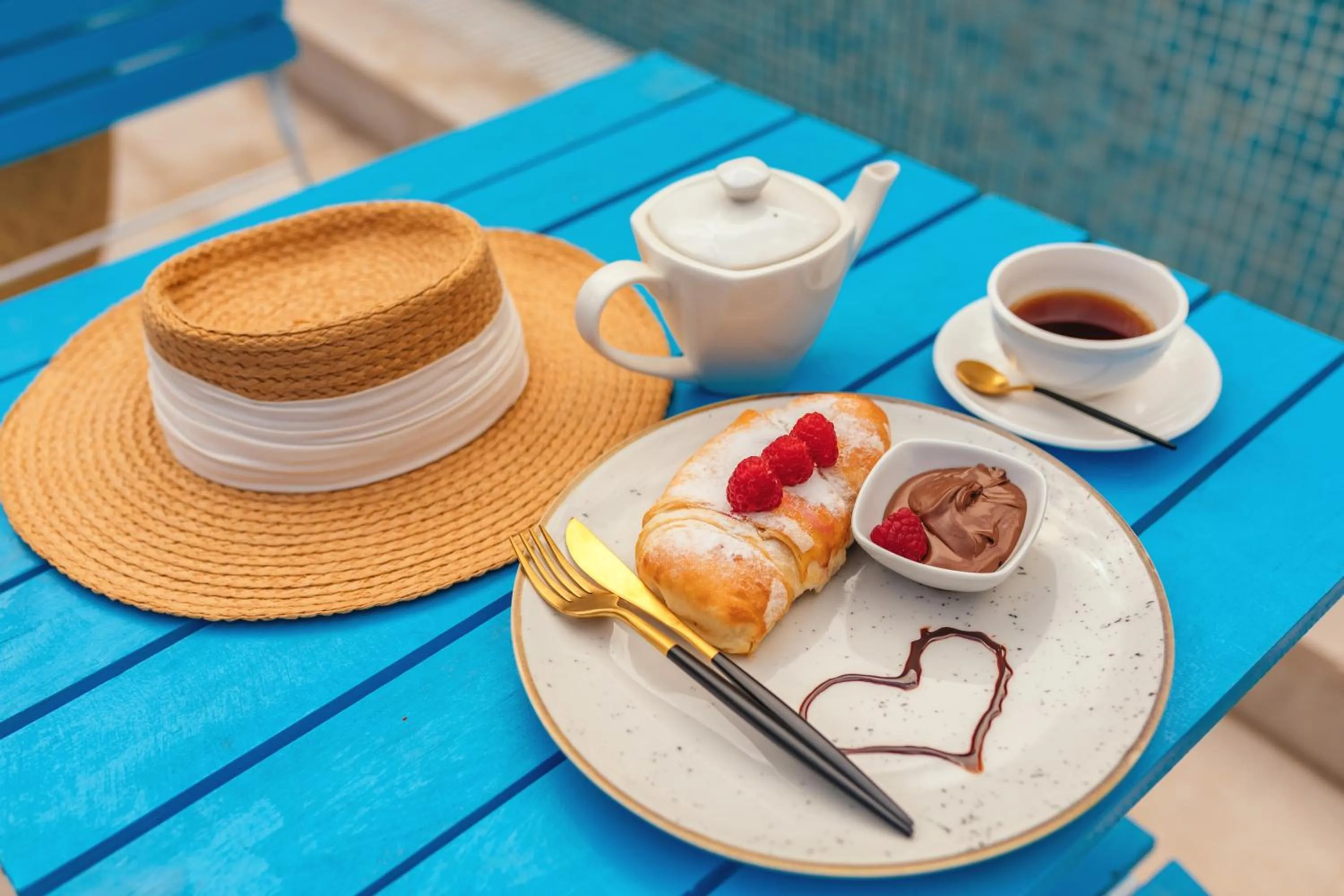 Food close-up in Boutique Hotel Blanc & Bleu - Capitano