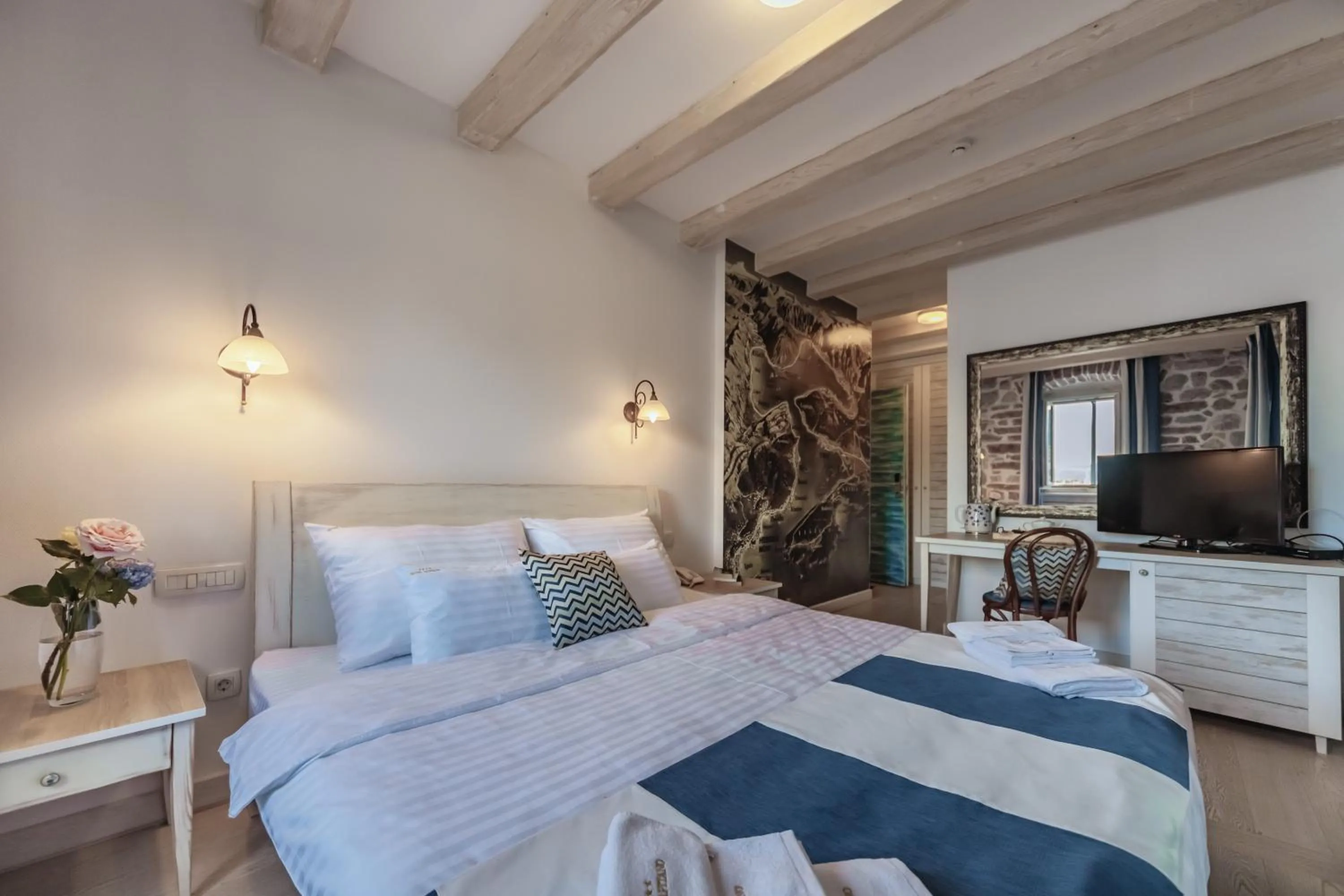 Bed in Boutique Hotel Blanc & Bleu - Capitano