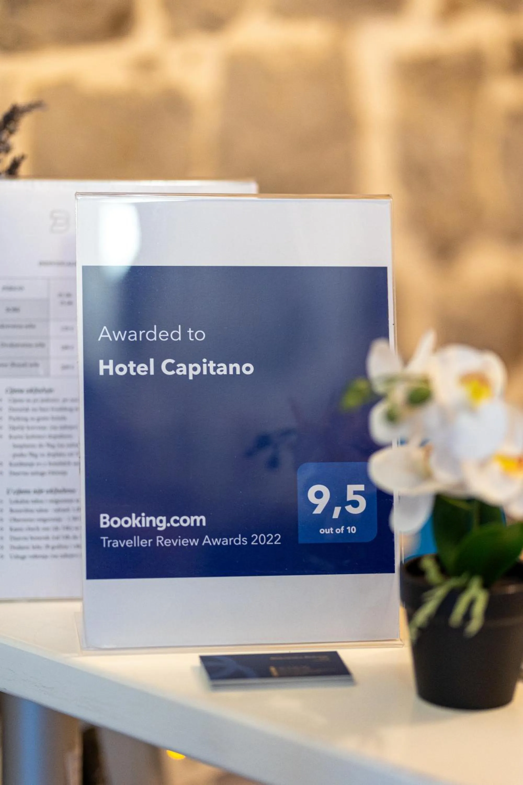 Lobby or reception in Boutique Hotel Blanc & Bleu - Capitano