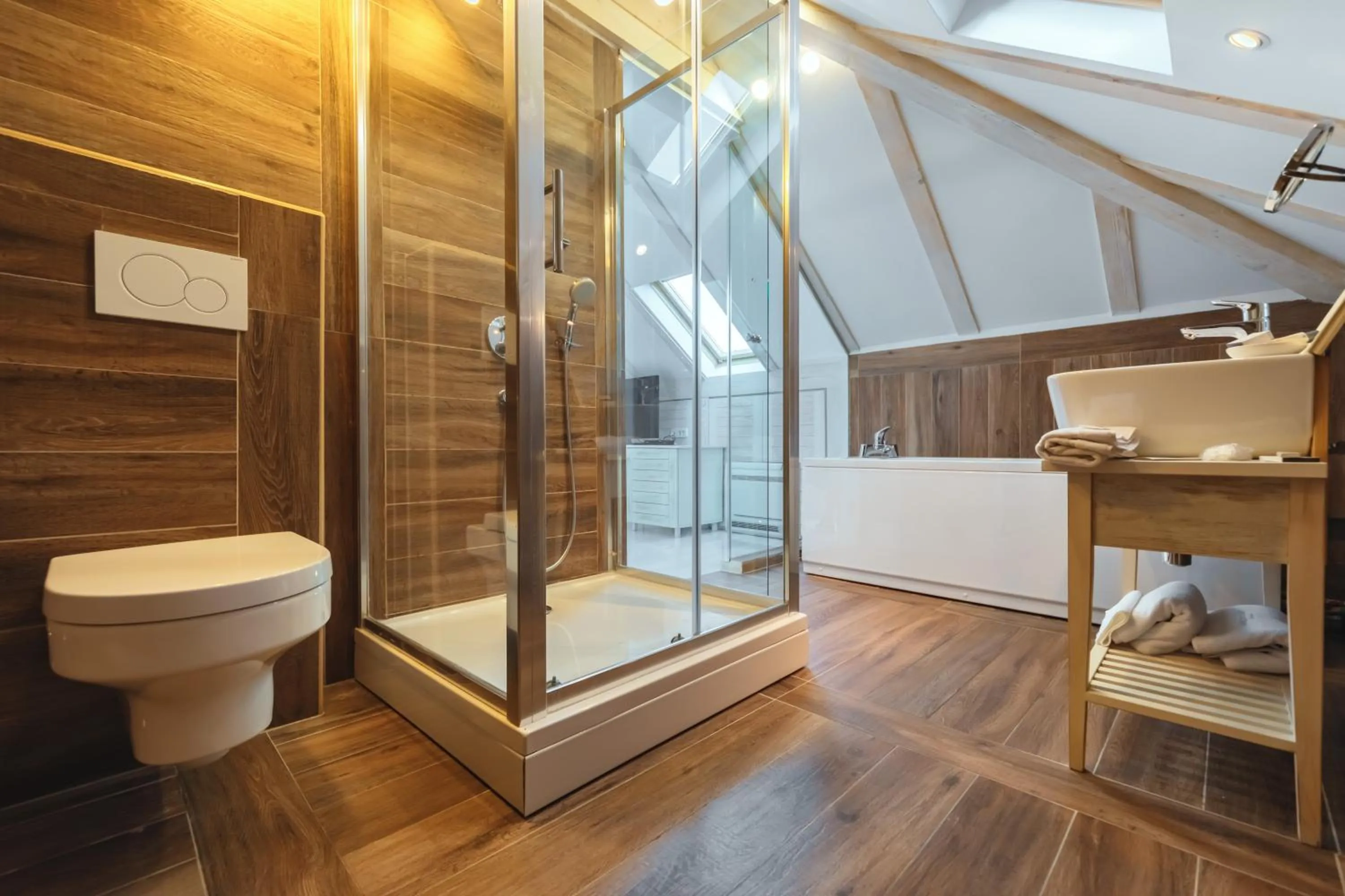 Shower in Boutique Hotel Blanc & Bleu - Capitano