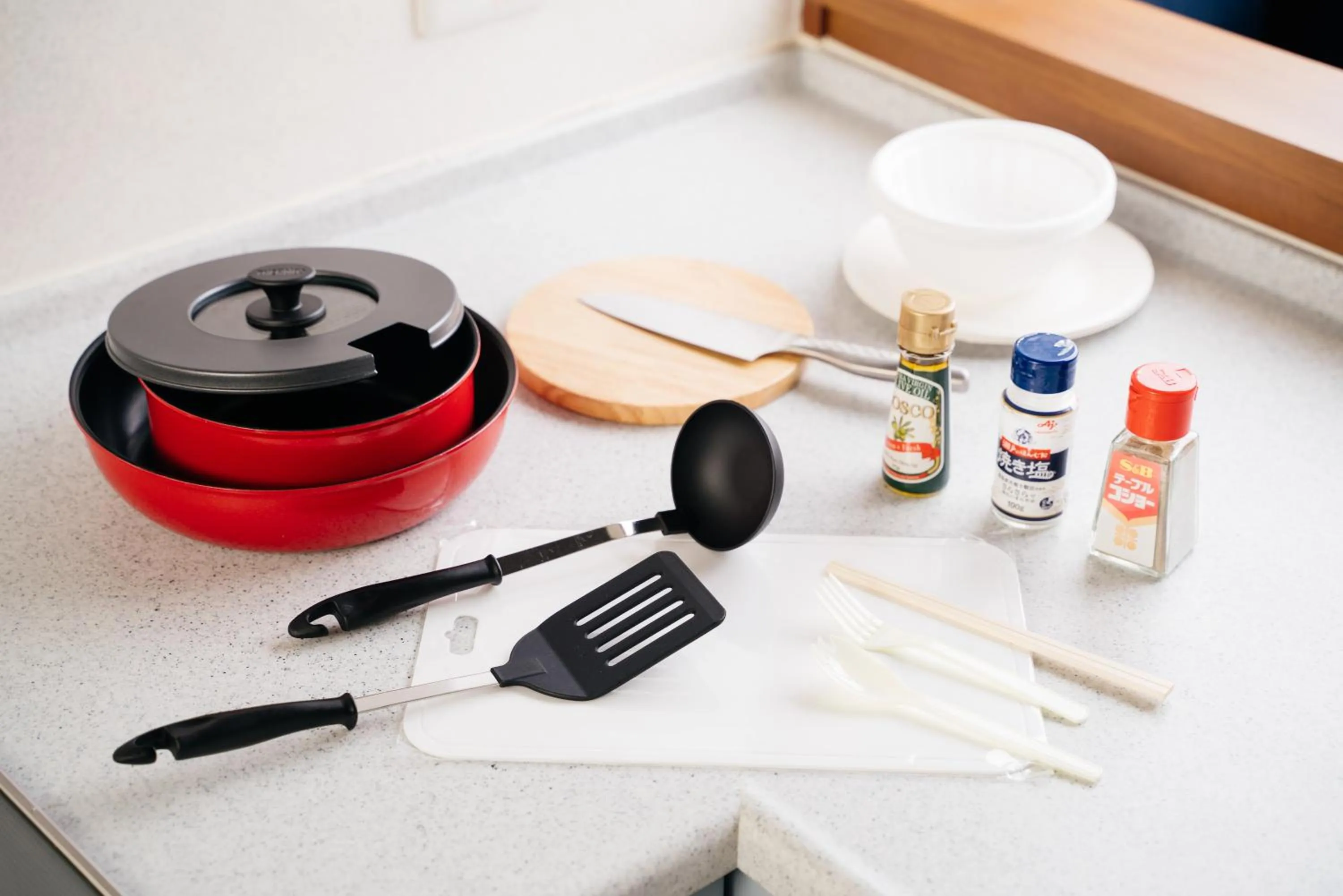 Kitchen or kitchenette in Weskii Hotel