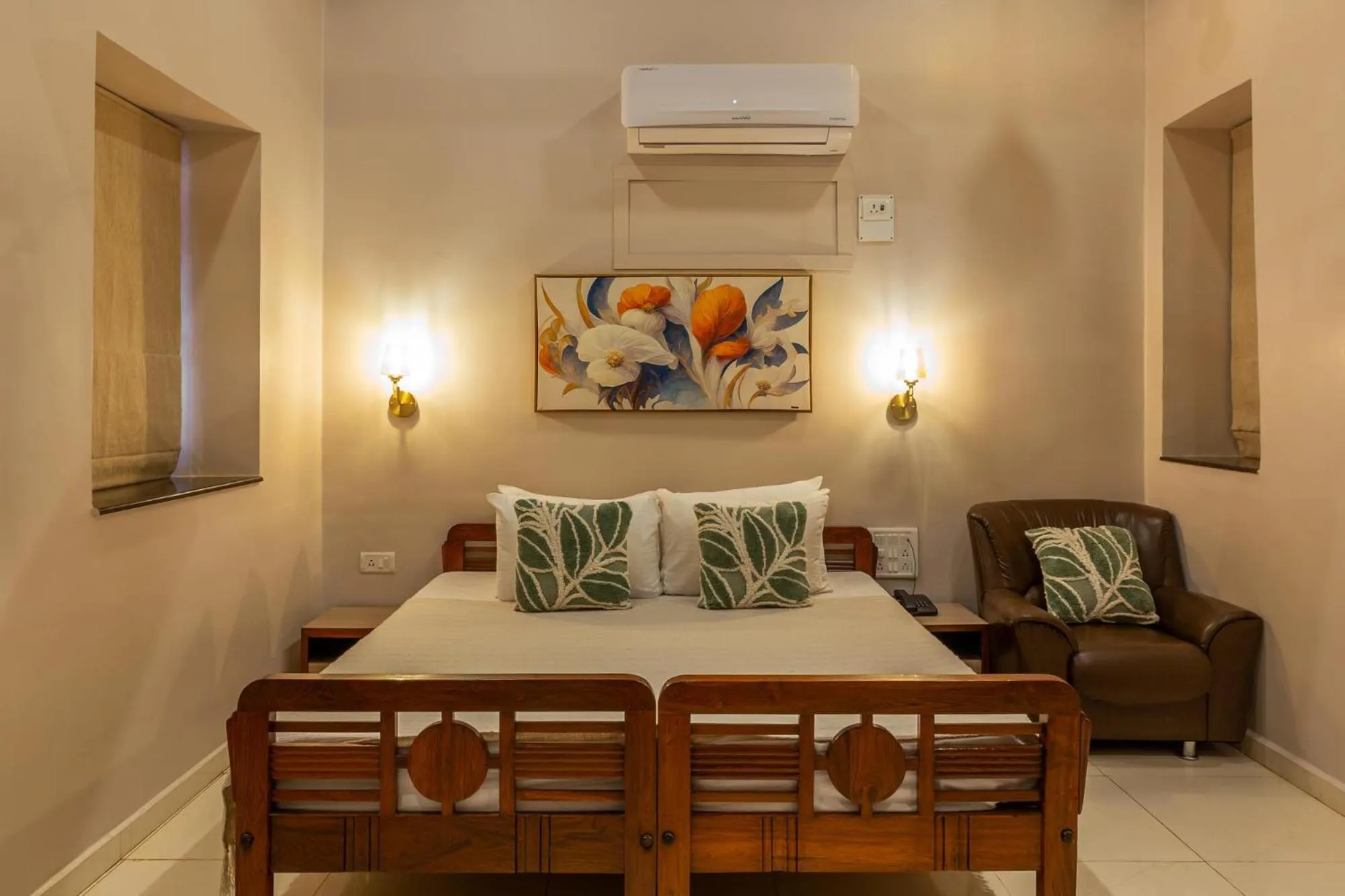 Bed in IL Palazzo Villas