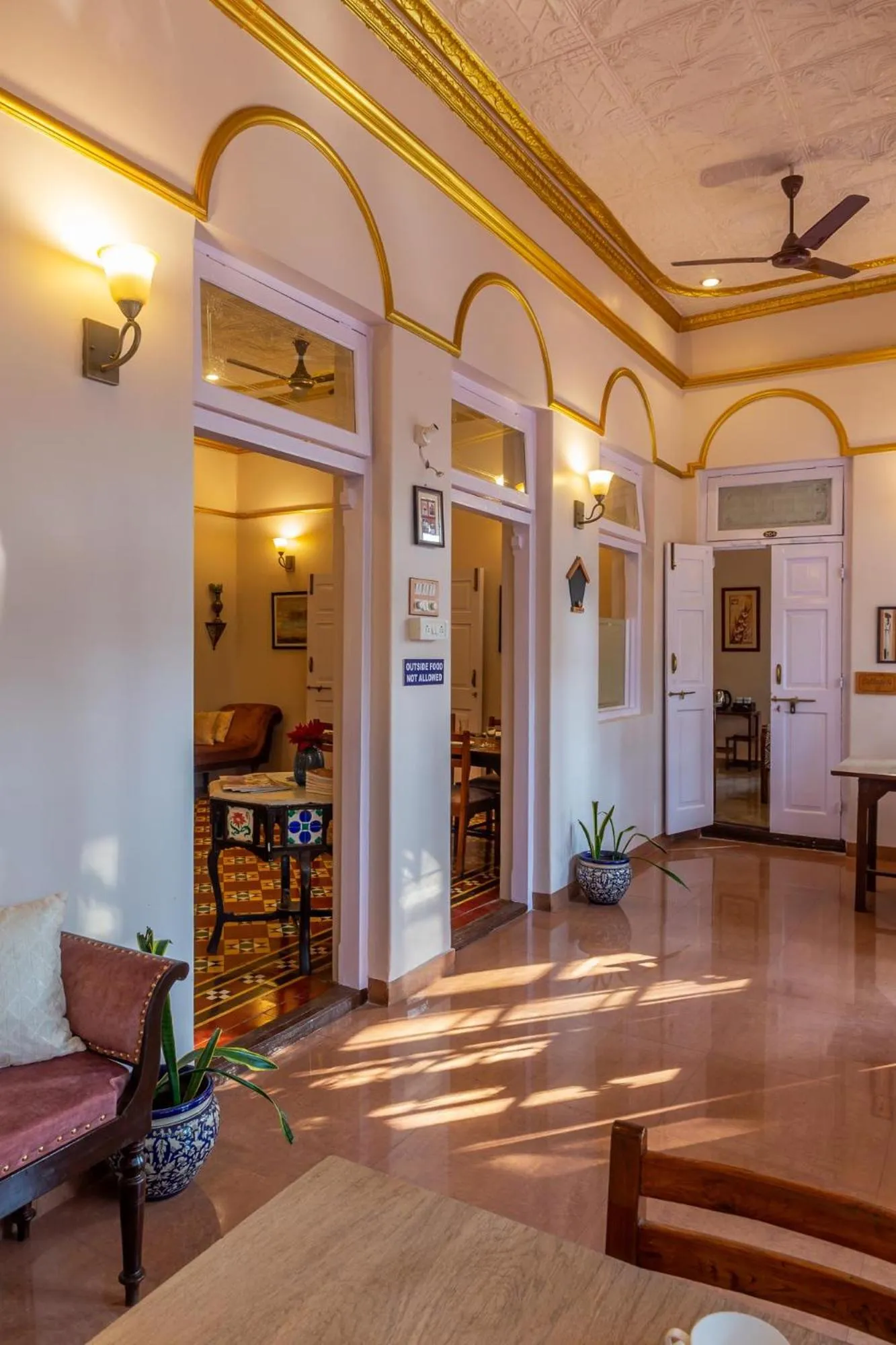 Living room in IL Palazzo Villas