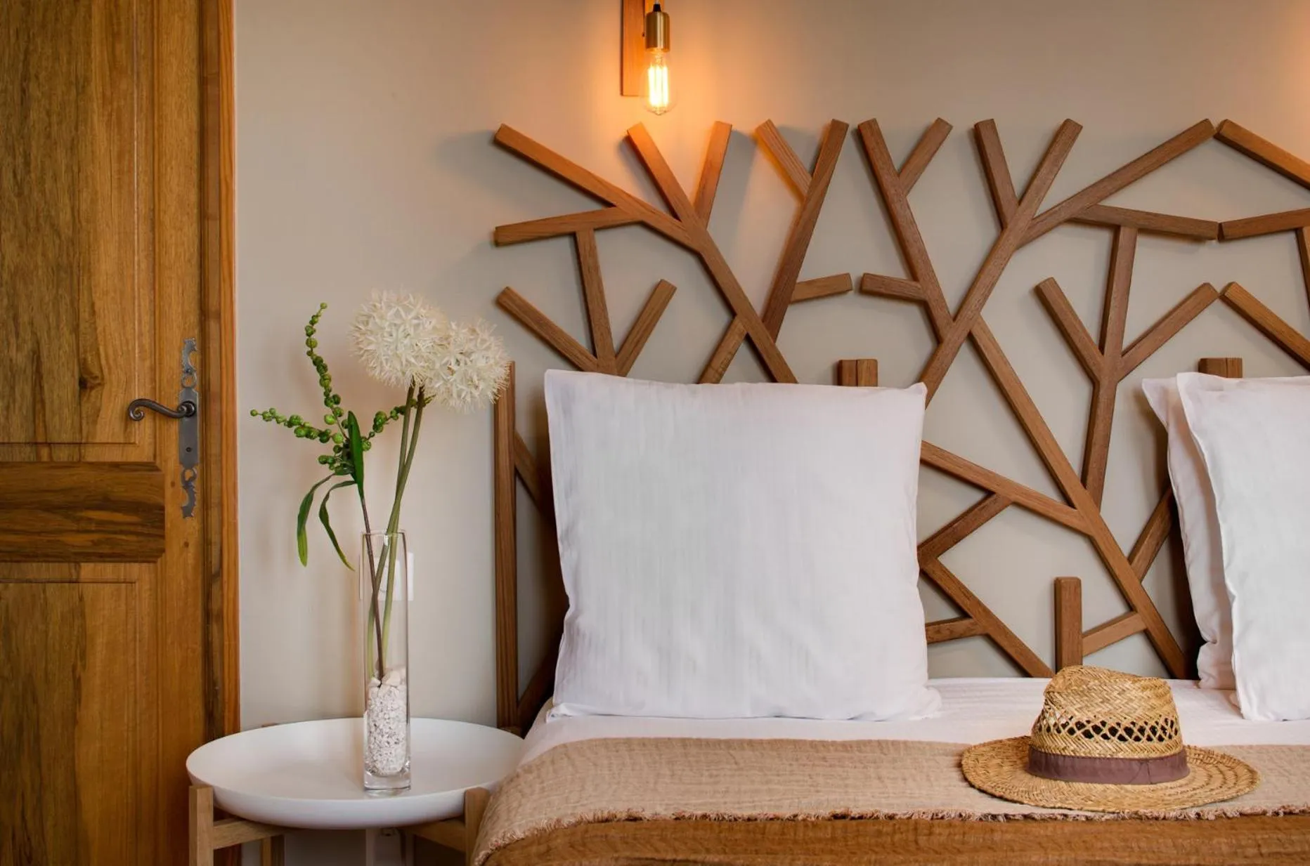 Bedroom, Bed in Hôtel Le Pré Saint Michel