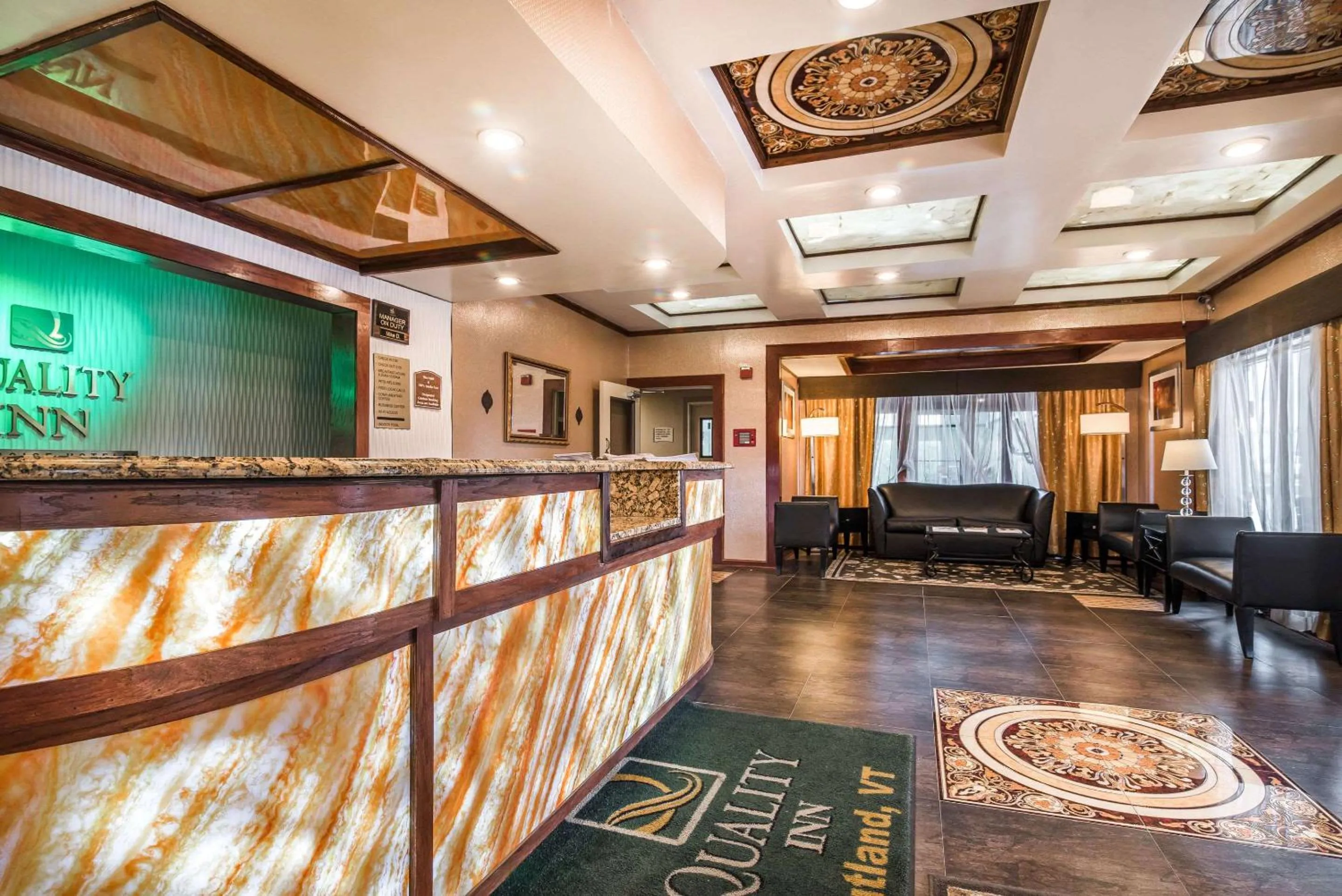 Lobby or reception in Quality Inn Rutland Killington