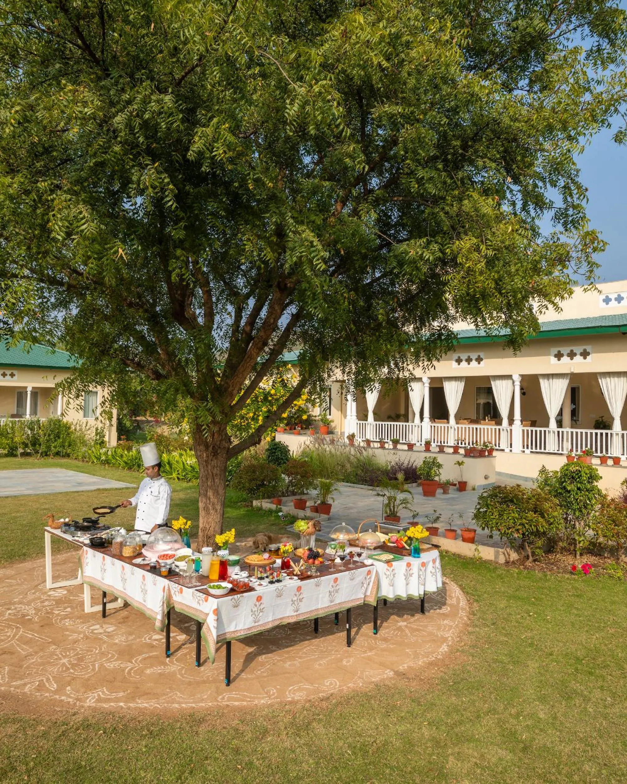 Breakfast in Sariska Manor Luxury Cottages Tehla