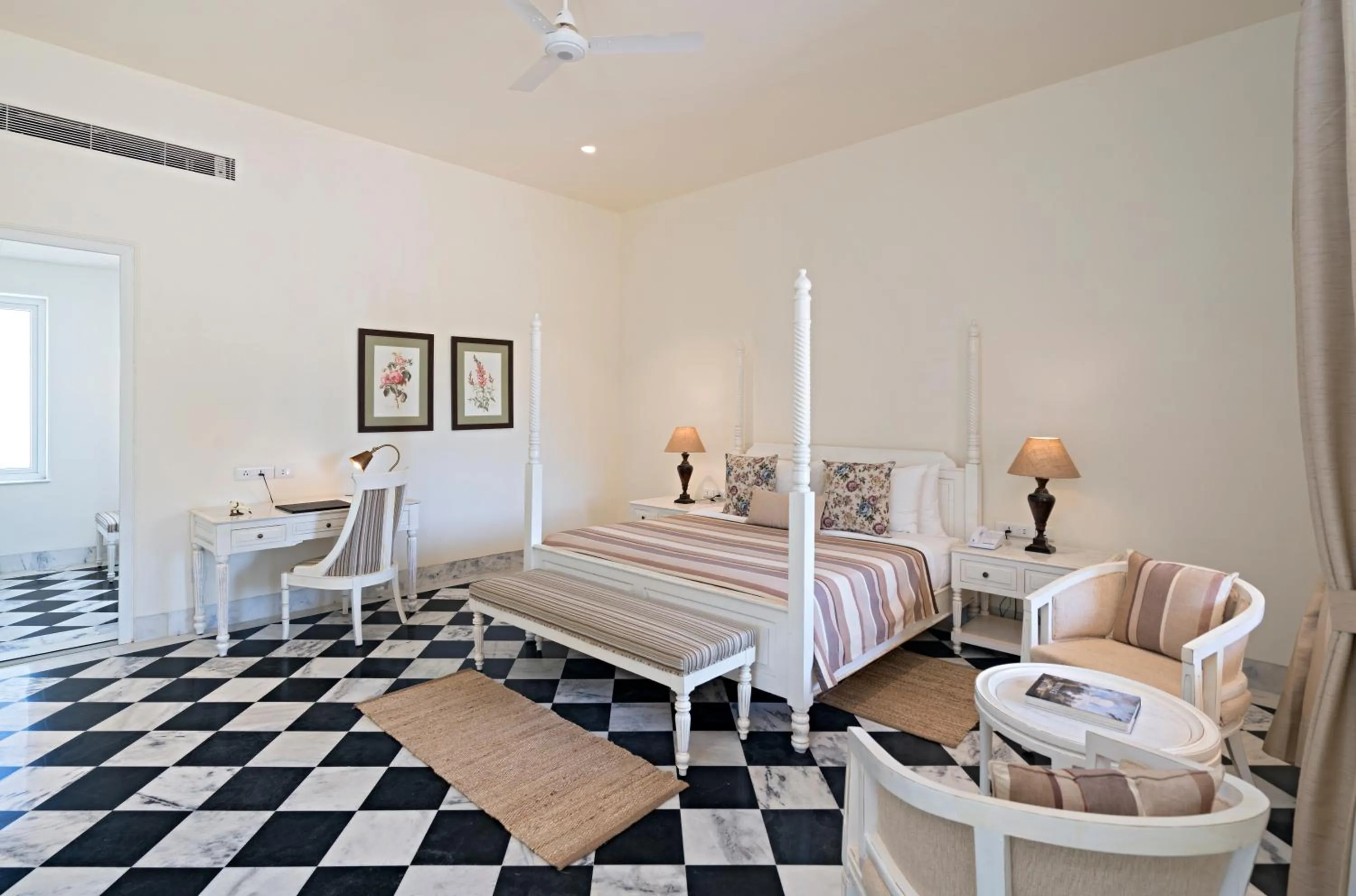 Bedroom, Bed in Sariska Manor Luxury Cottages Tehla