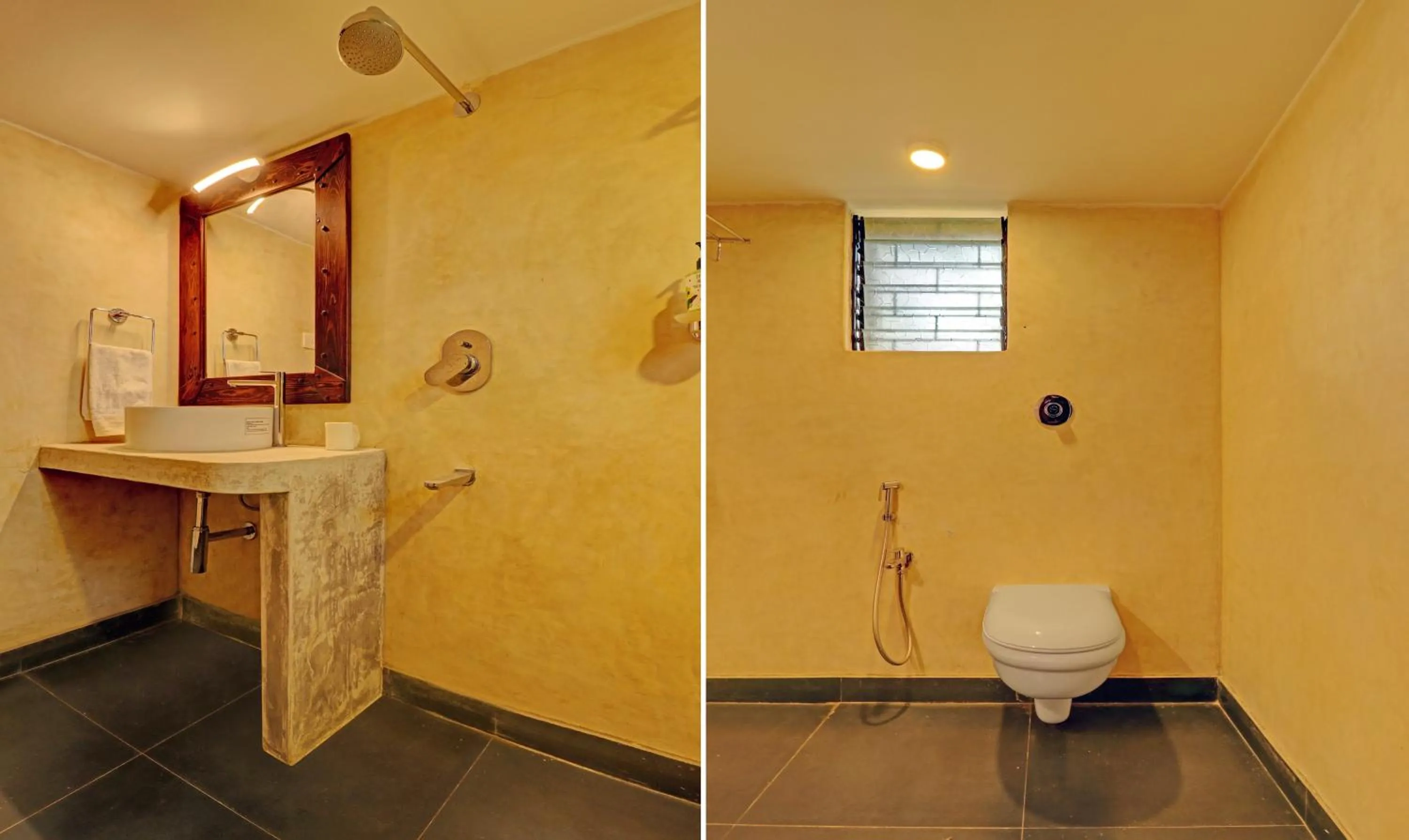 Bathroom in Treebo Morjim Banyan Resort