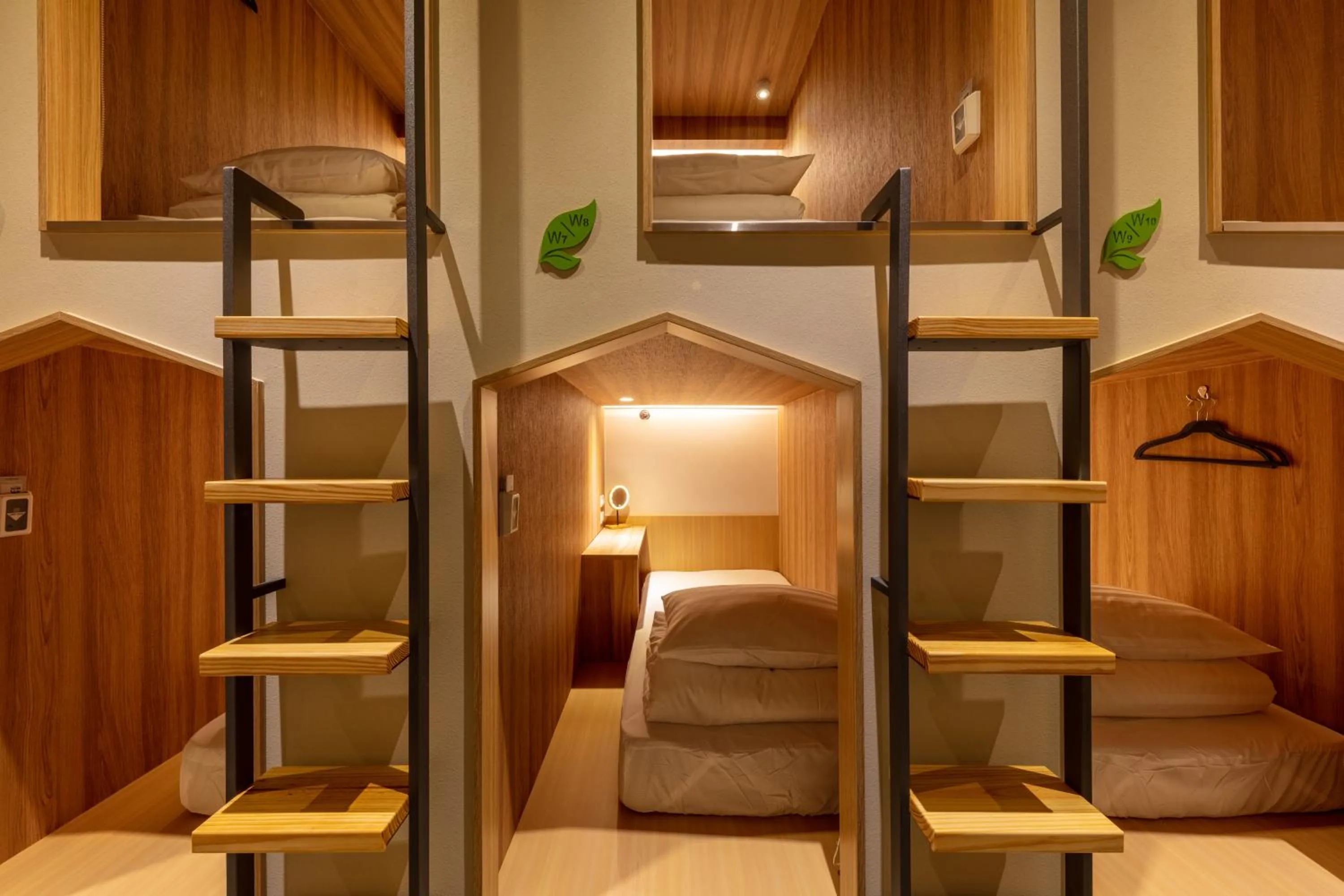 bunk bed in CHO Stay Capsule Hotel-Taoyuan Airport T2
