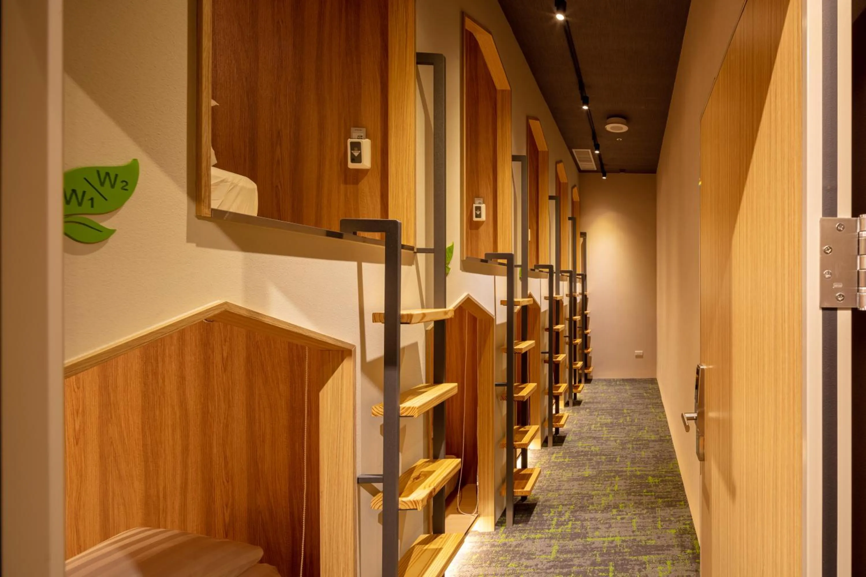 bunk bed in CHO Stay Capsule Hotel-Taoyuan Airport T2
