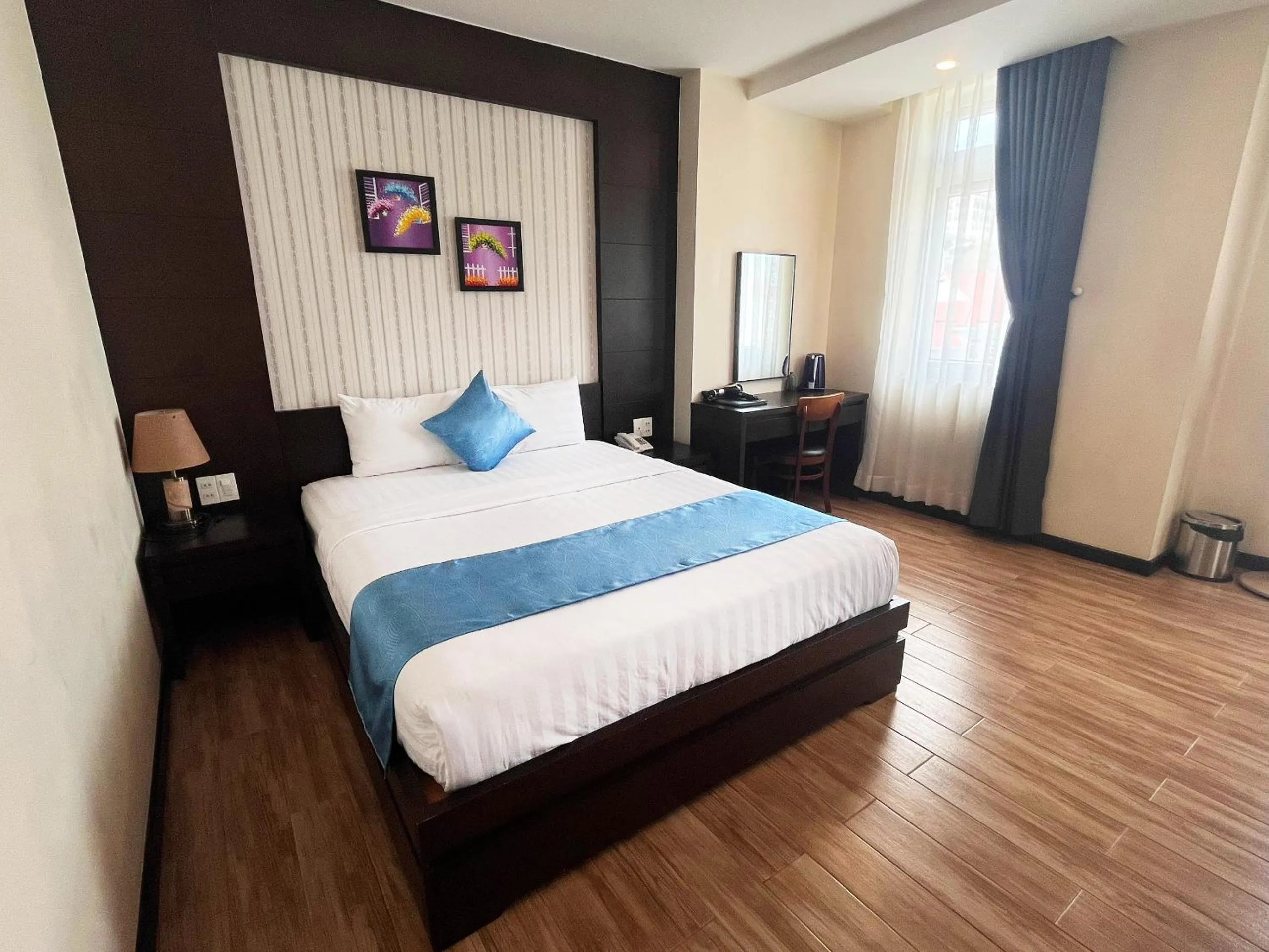 Bed in Thien Ly Hotel - Da Lat Center