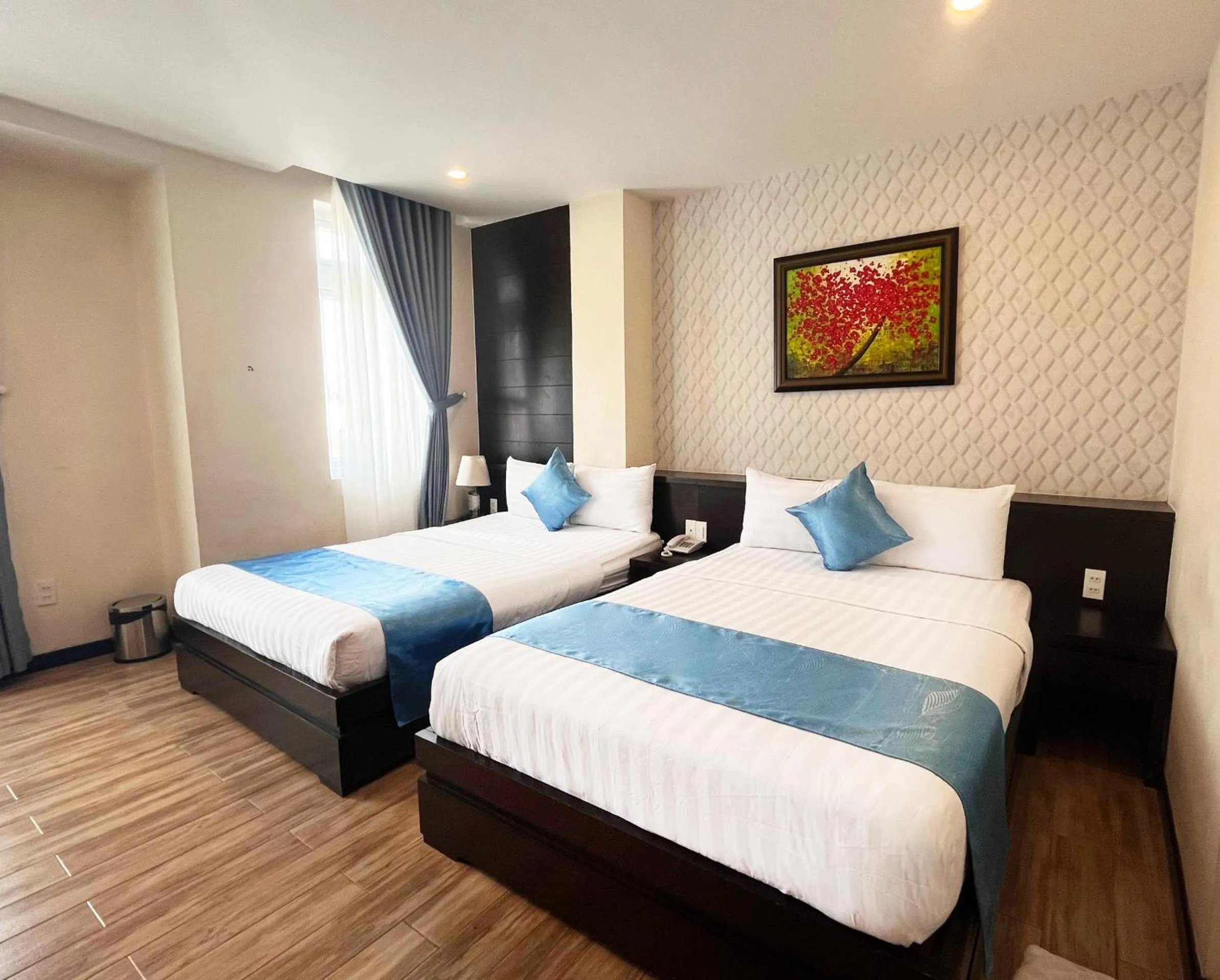 Bed in Thien Ly Hotel - Da Lat Center