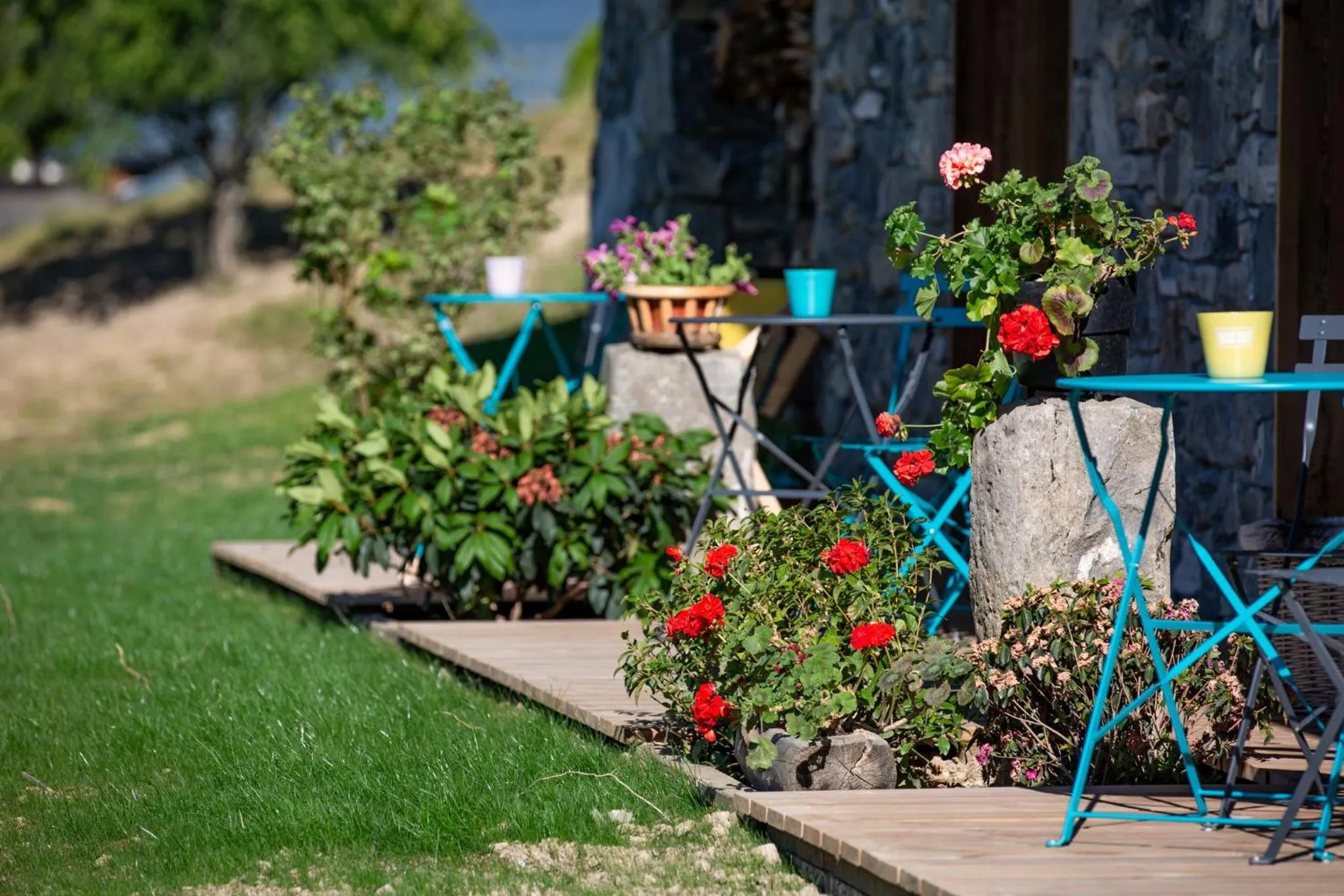 Patio in Les Mazots des Fées