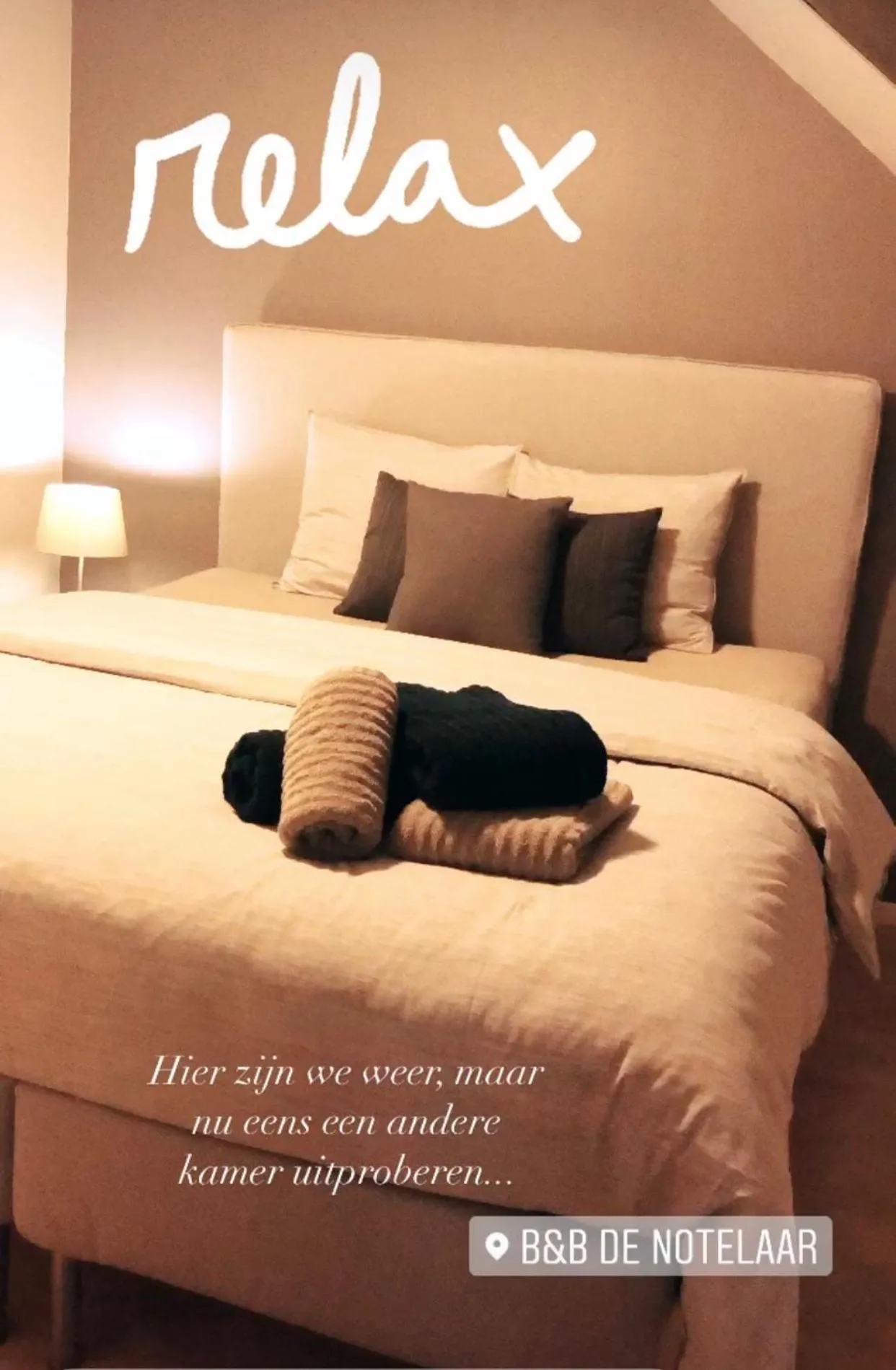 Bedroom, Bed in B&B De Notelaar