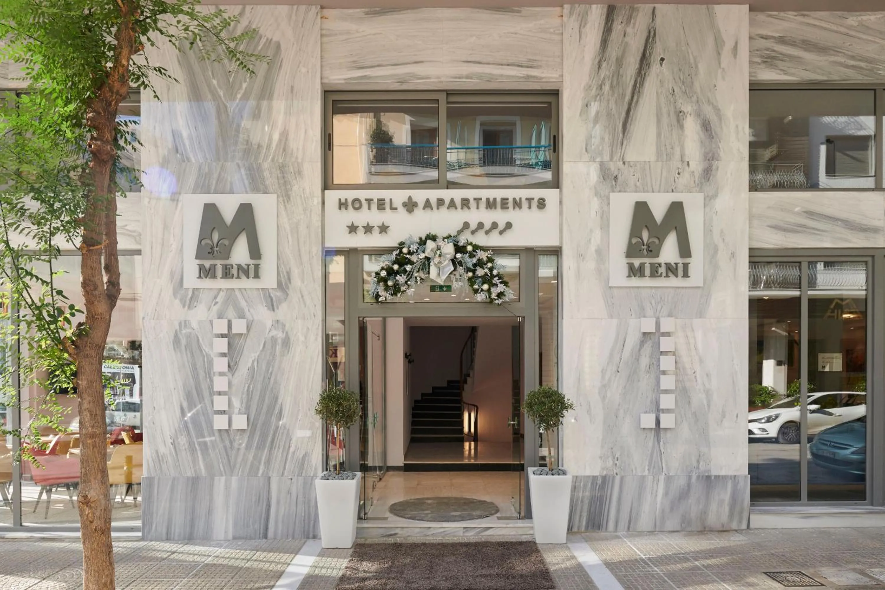 Facade/entrance in Meni Hotel & Apartments UNDER NEW MANAGEMENT