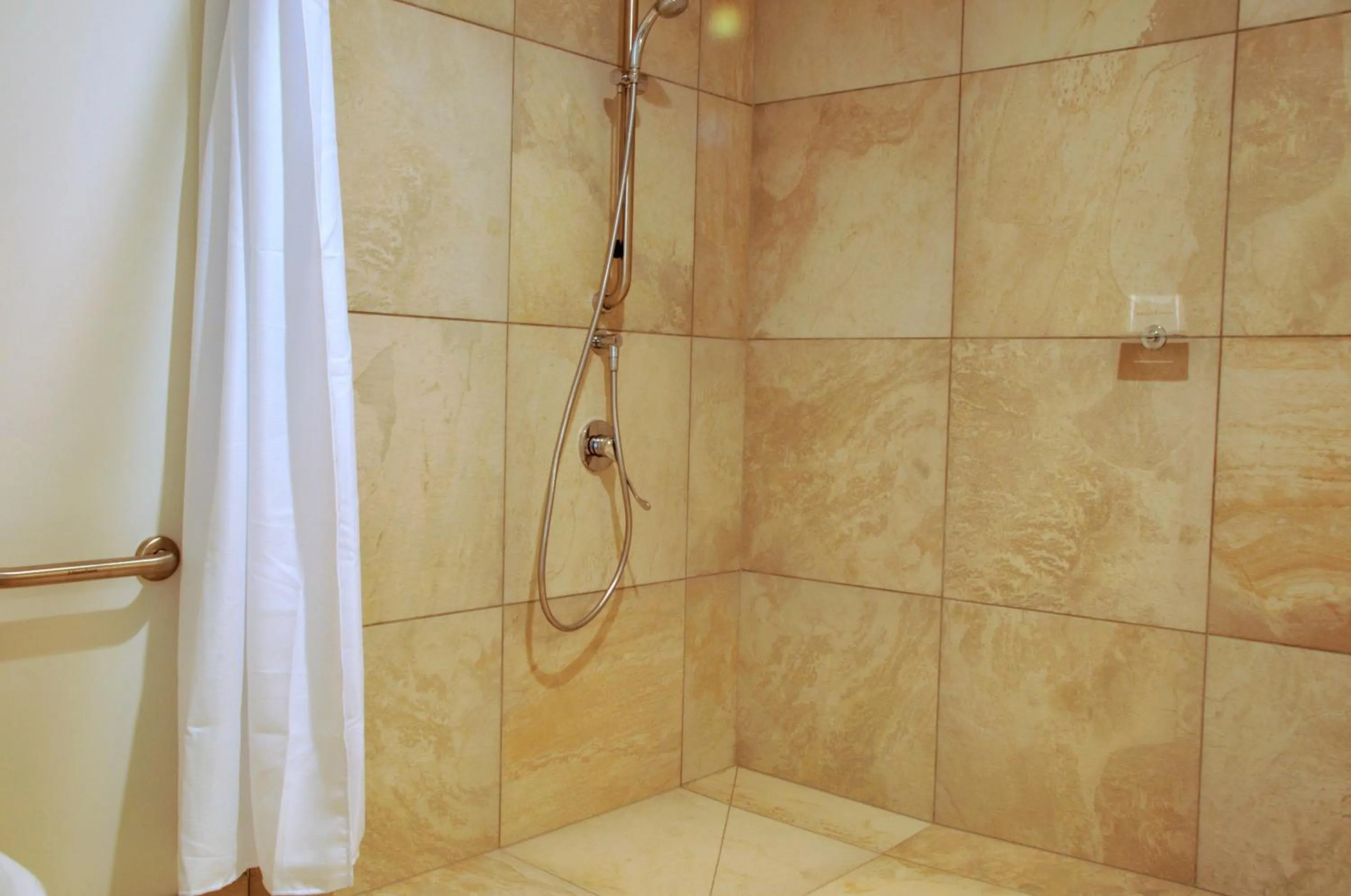 Shower in The Hub Bicheno