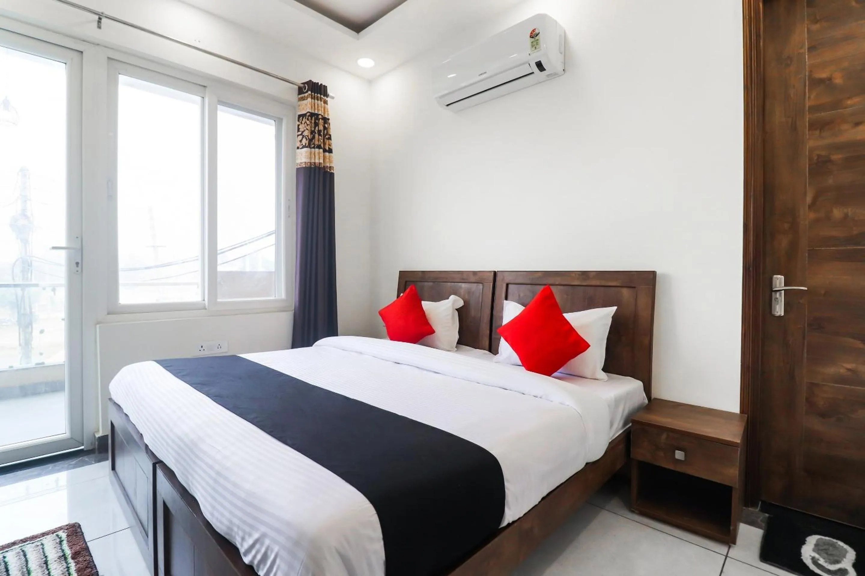 Bedroom, Bed in Collection O Green Leaf Residency