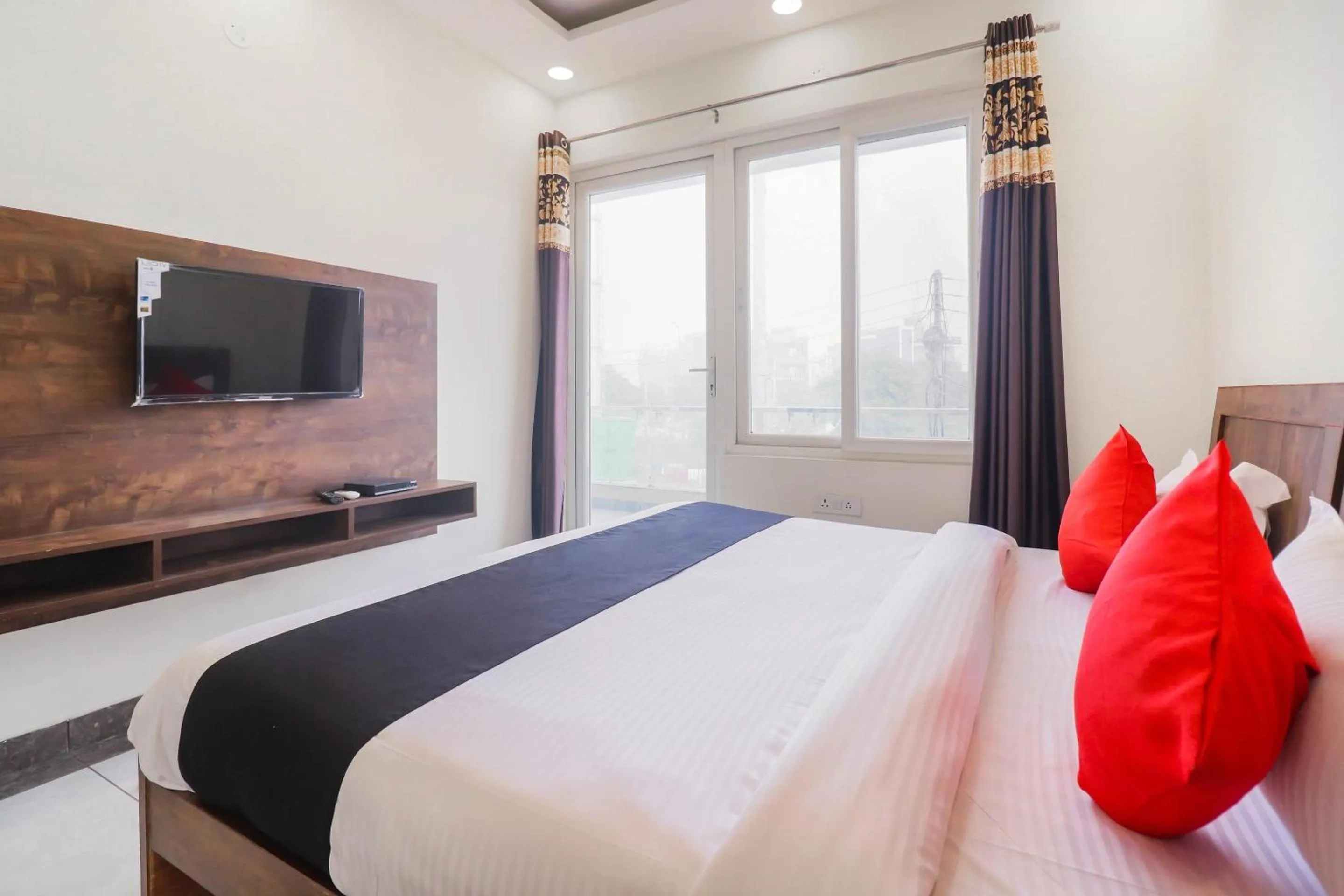 Bedroom, Bed in Collection O Green Leaf Residency