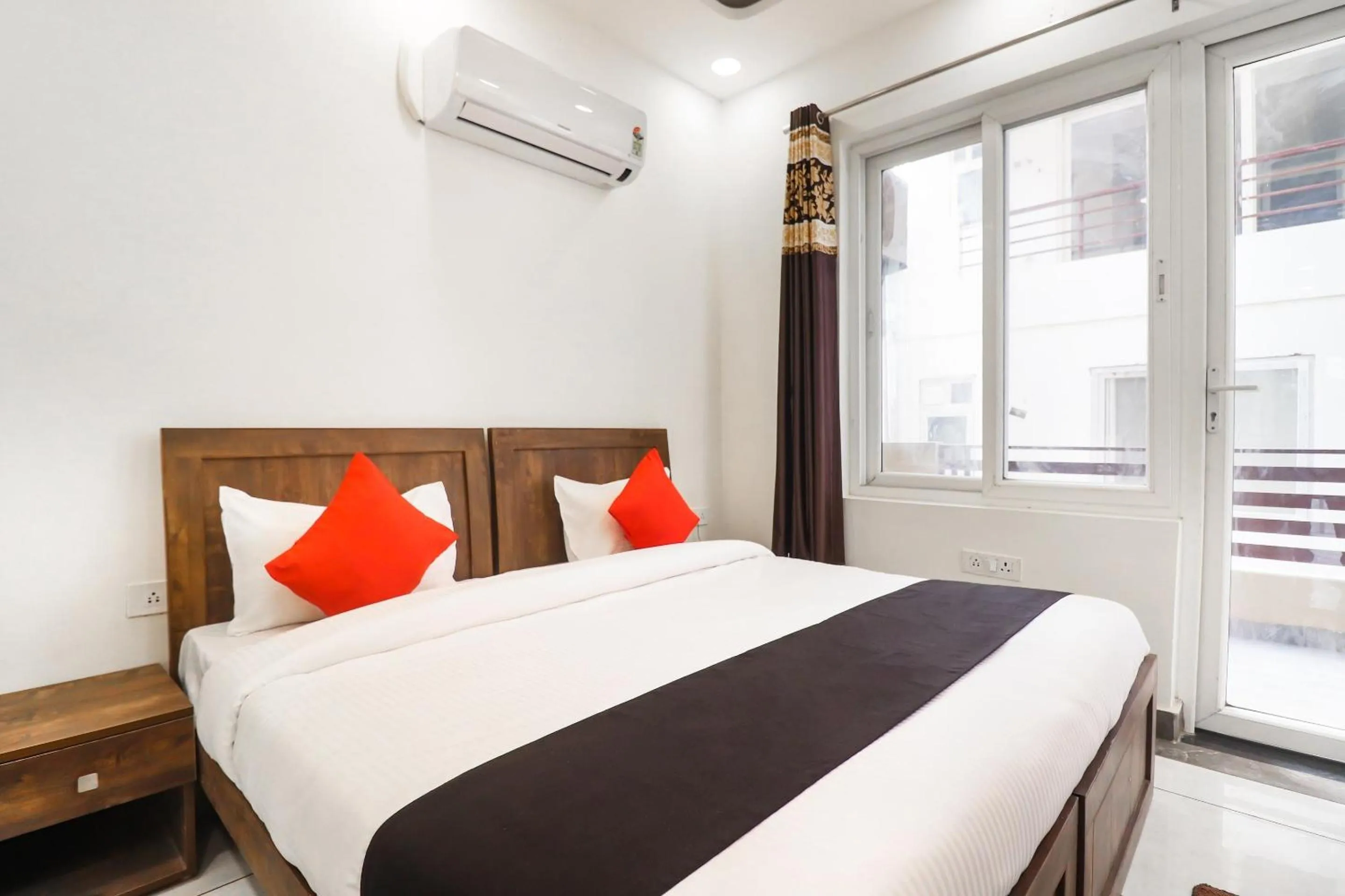 Bedroom, Bed in Collection O Green Leaf Residency