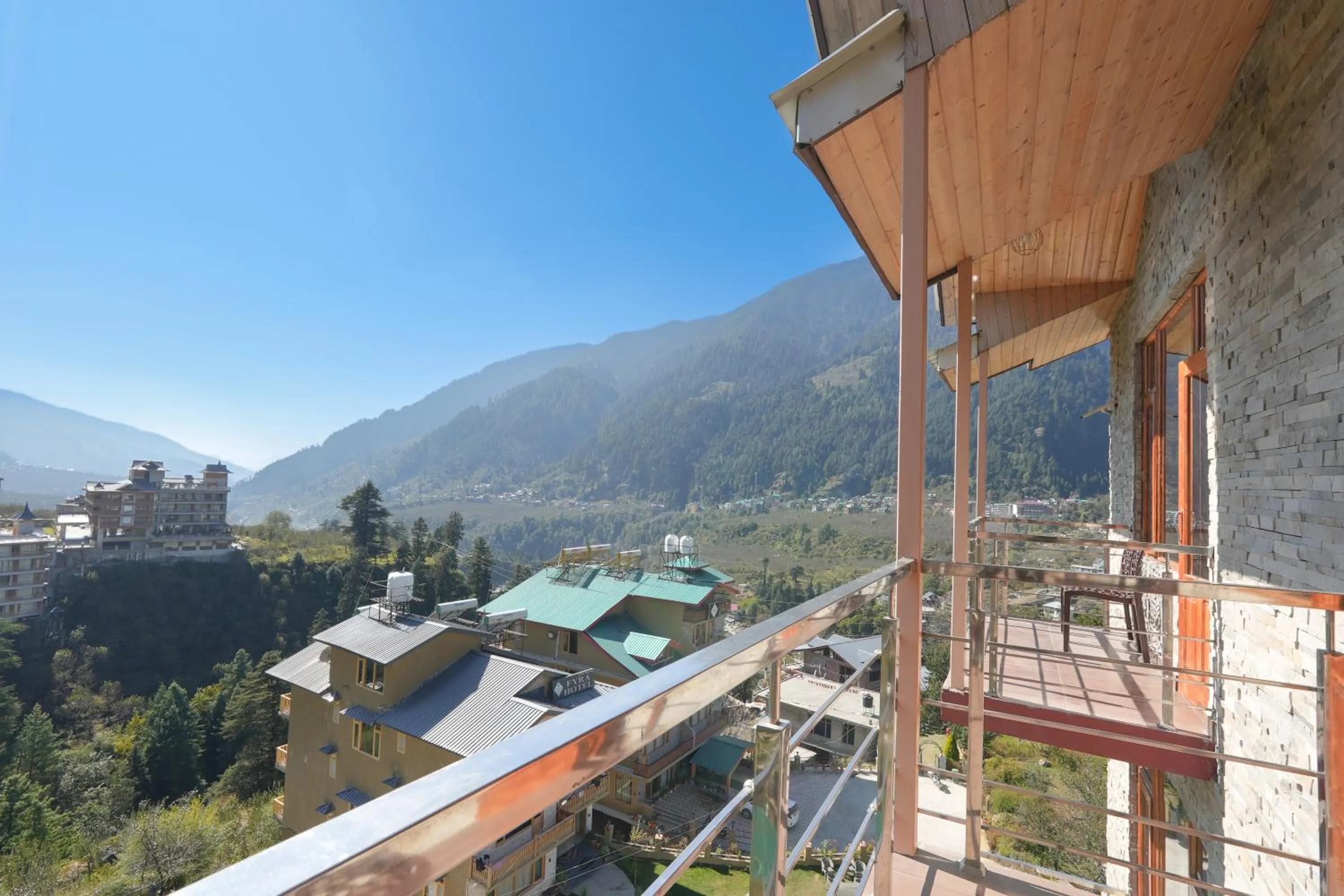 Day in Snow City's Montana Blues Resort Manali - Heated & Air-Cooled Stay
