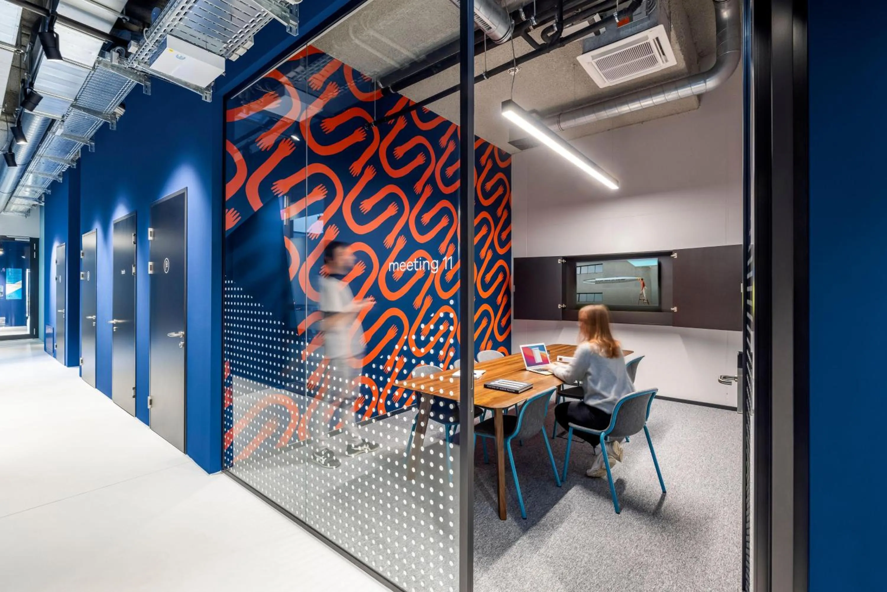 Meeting/conference room in The Social Hub Vienna