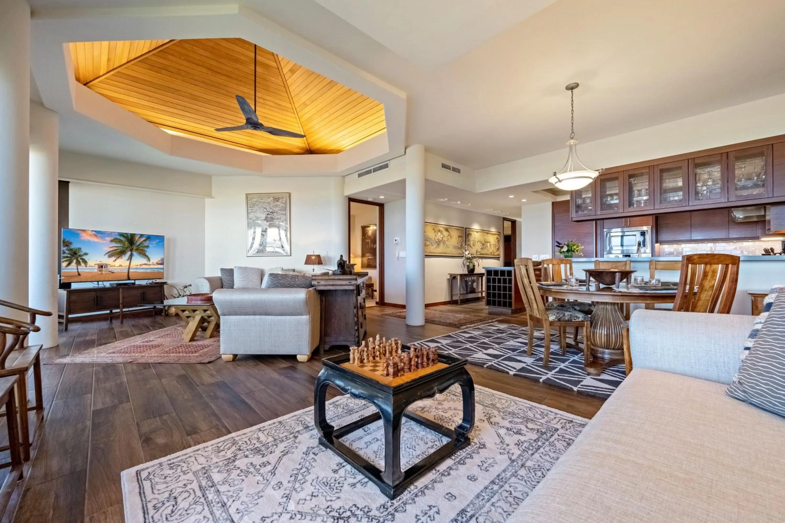 Living room in Mauna Lani Point