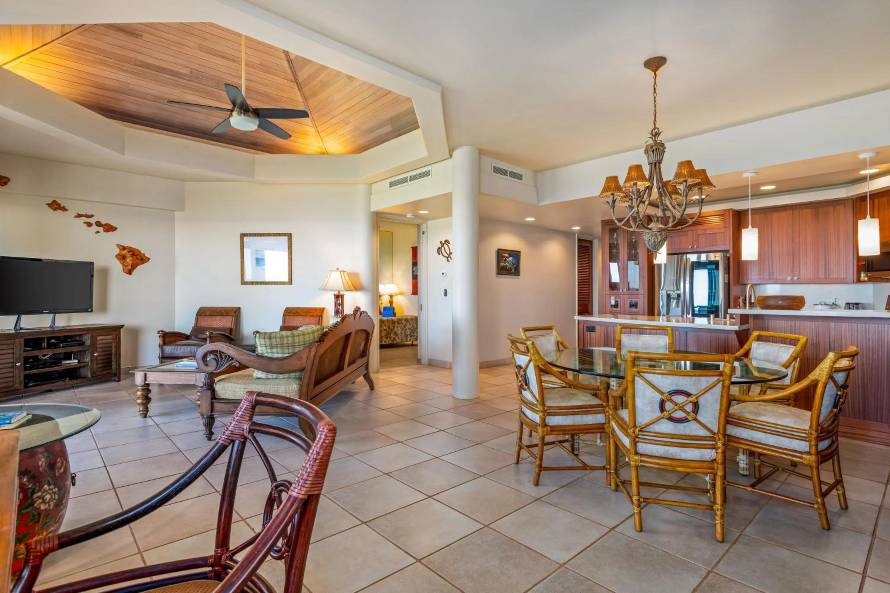 Living room in Mauna Lani Point