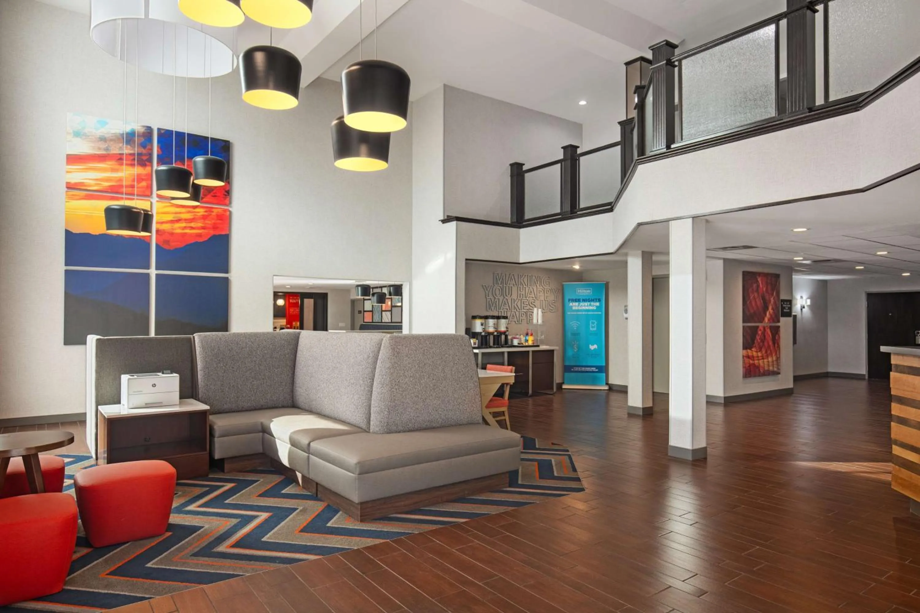 Lobby or reception in Hampton Inn Phoenix Airport North