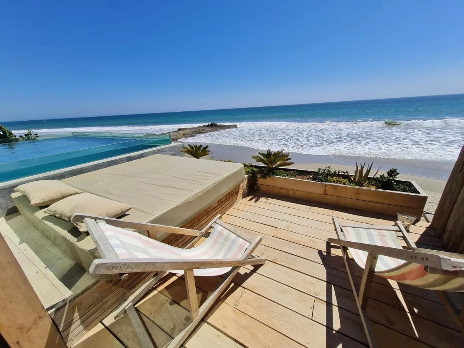 Pool view in Alma Loft