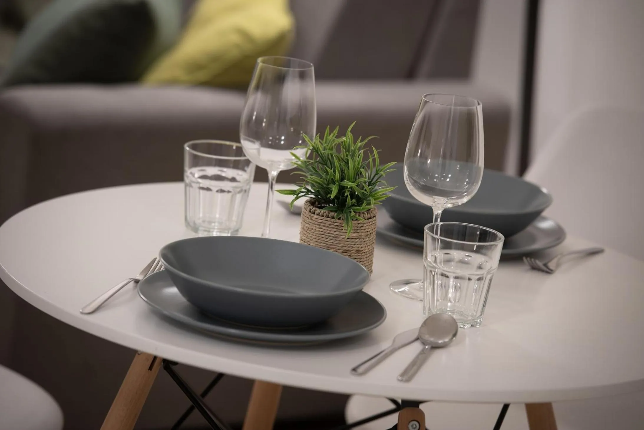 Seating area in White Swan Boutique Apartments