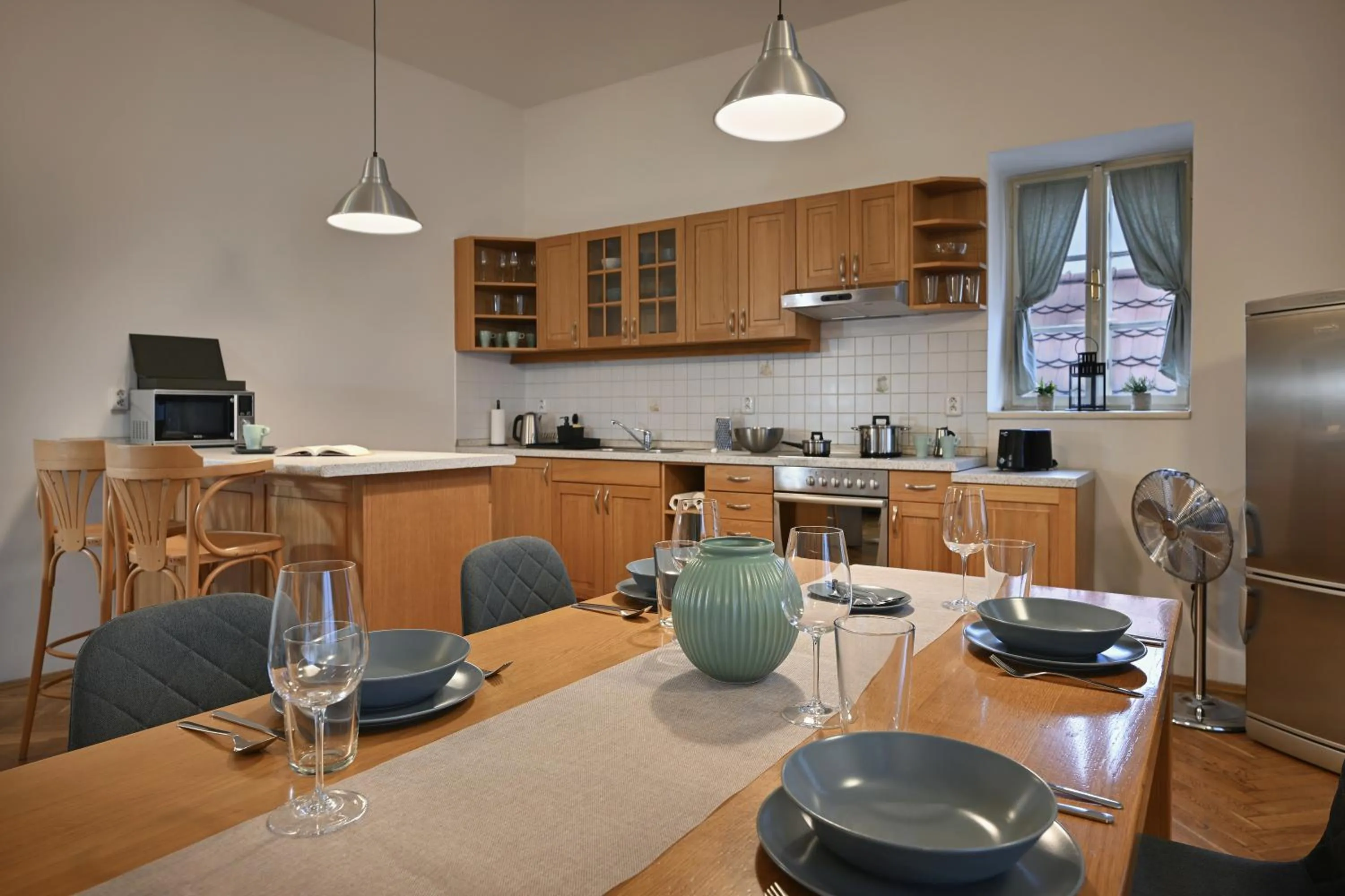 Kitchen or kitchenette in White Swan Boutique Apartments