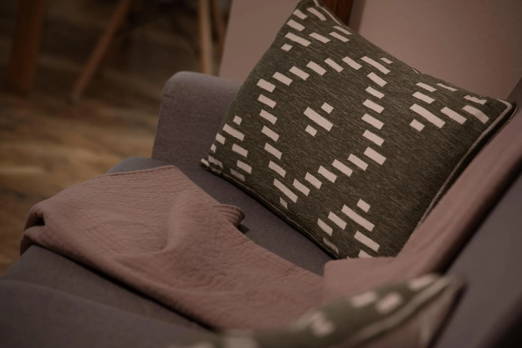 Seating area in White Swan Boutique Apartments