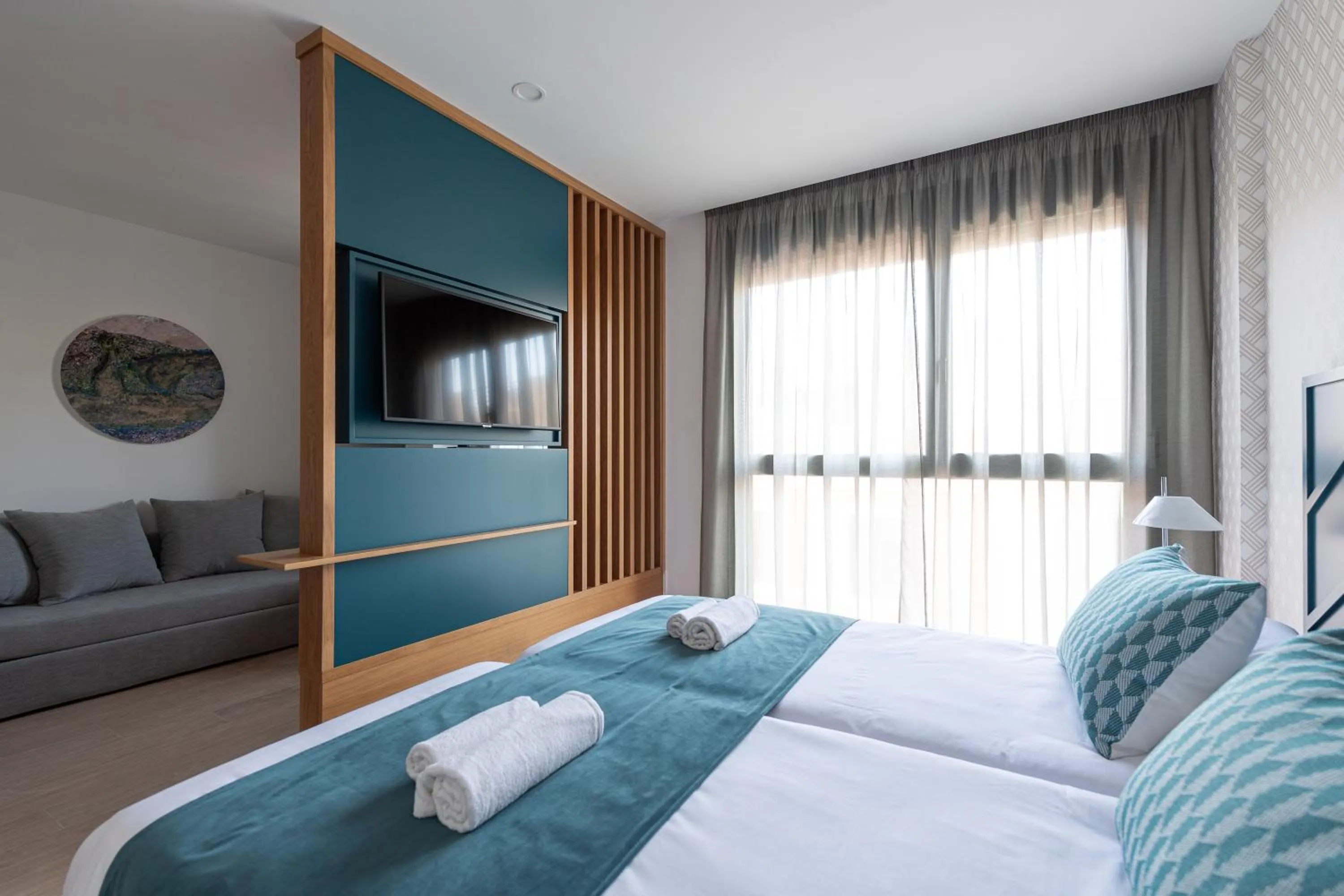 Bed in Beach Hotel Alfredo