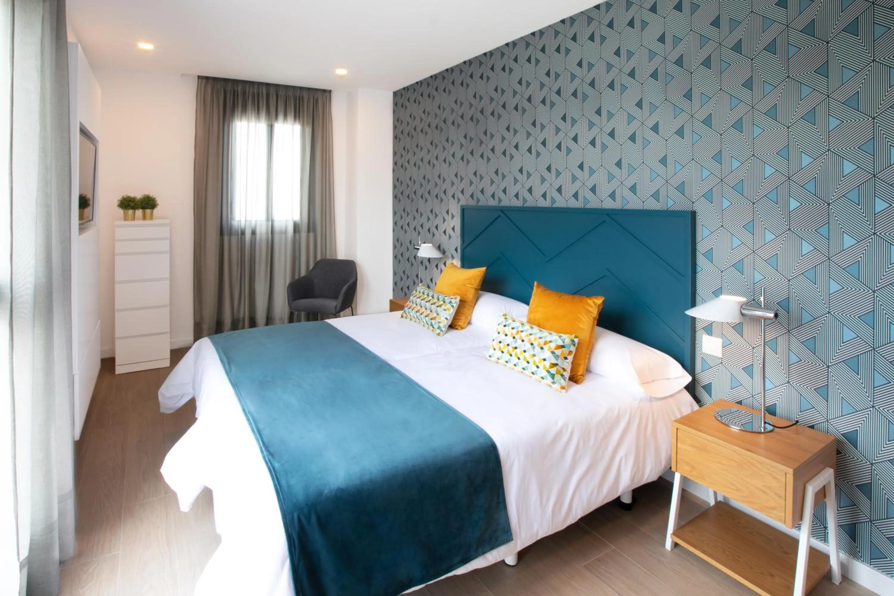 Bed in Beach Hotel Alfredo