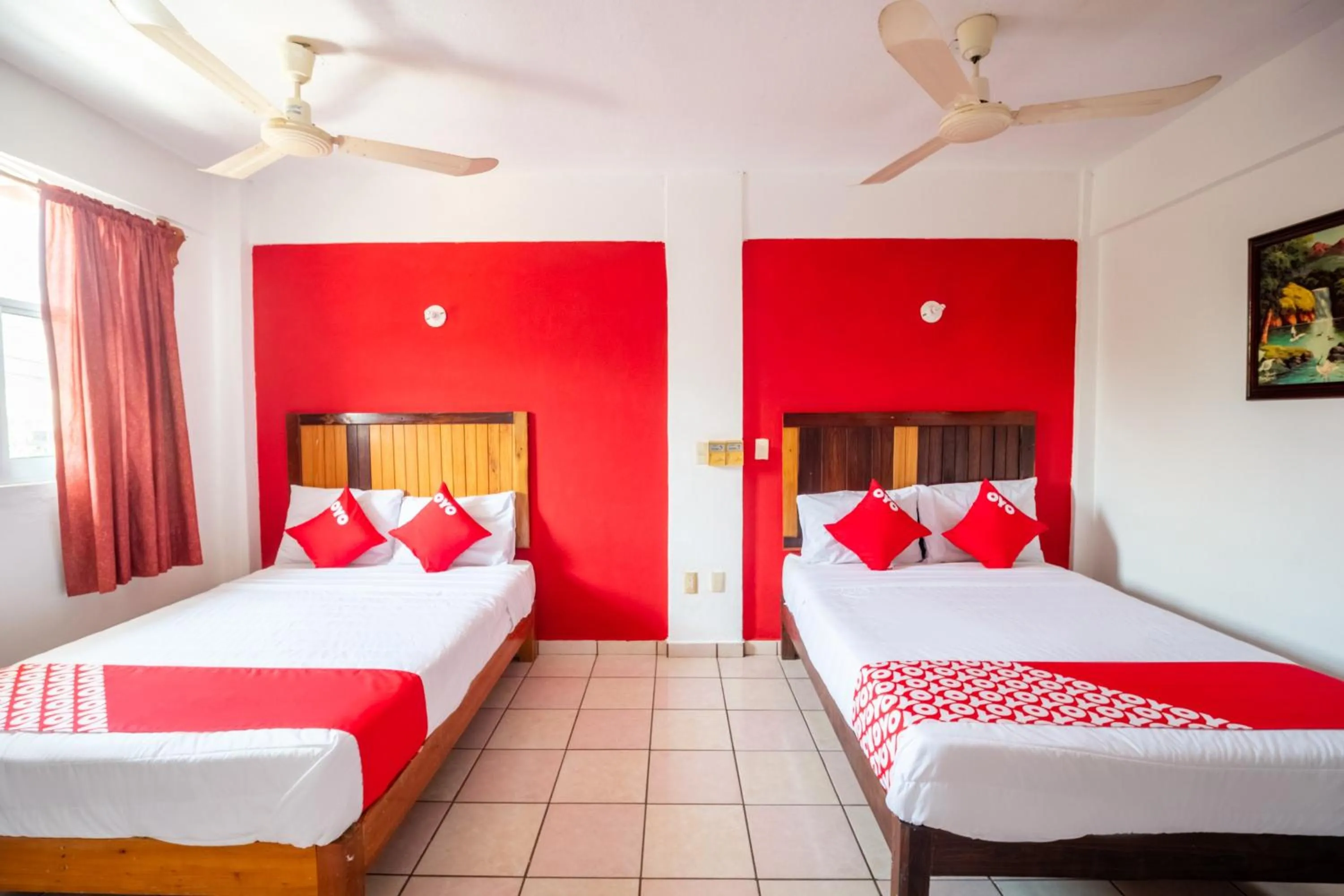 Bedroom, Bed in OYO Hotel Betsua Vista Hermosa, Huatulco