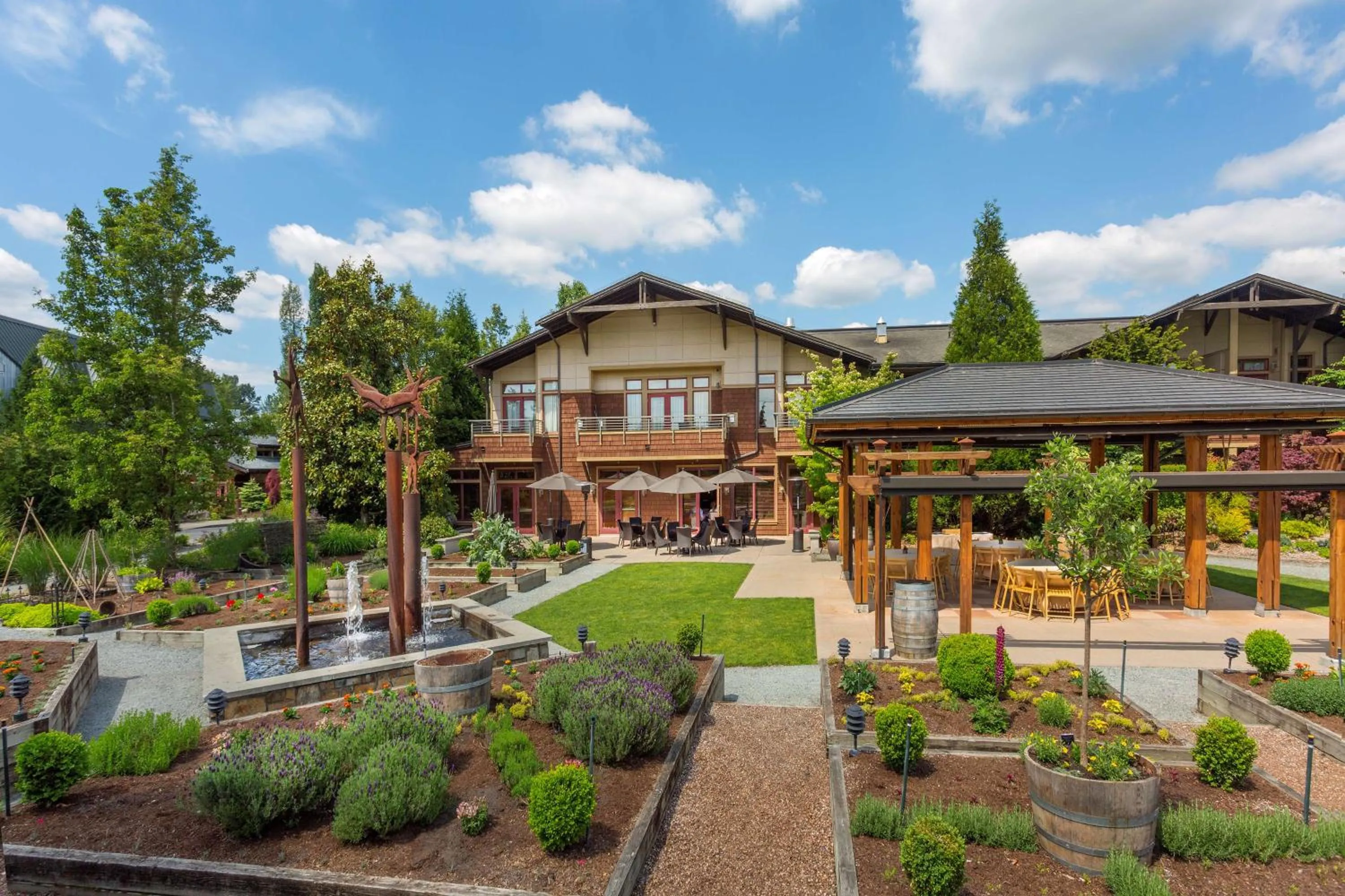 Patio in Willows Lodge