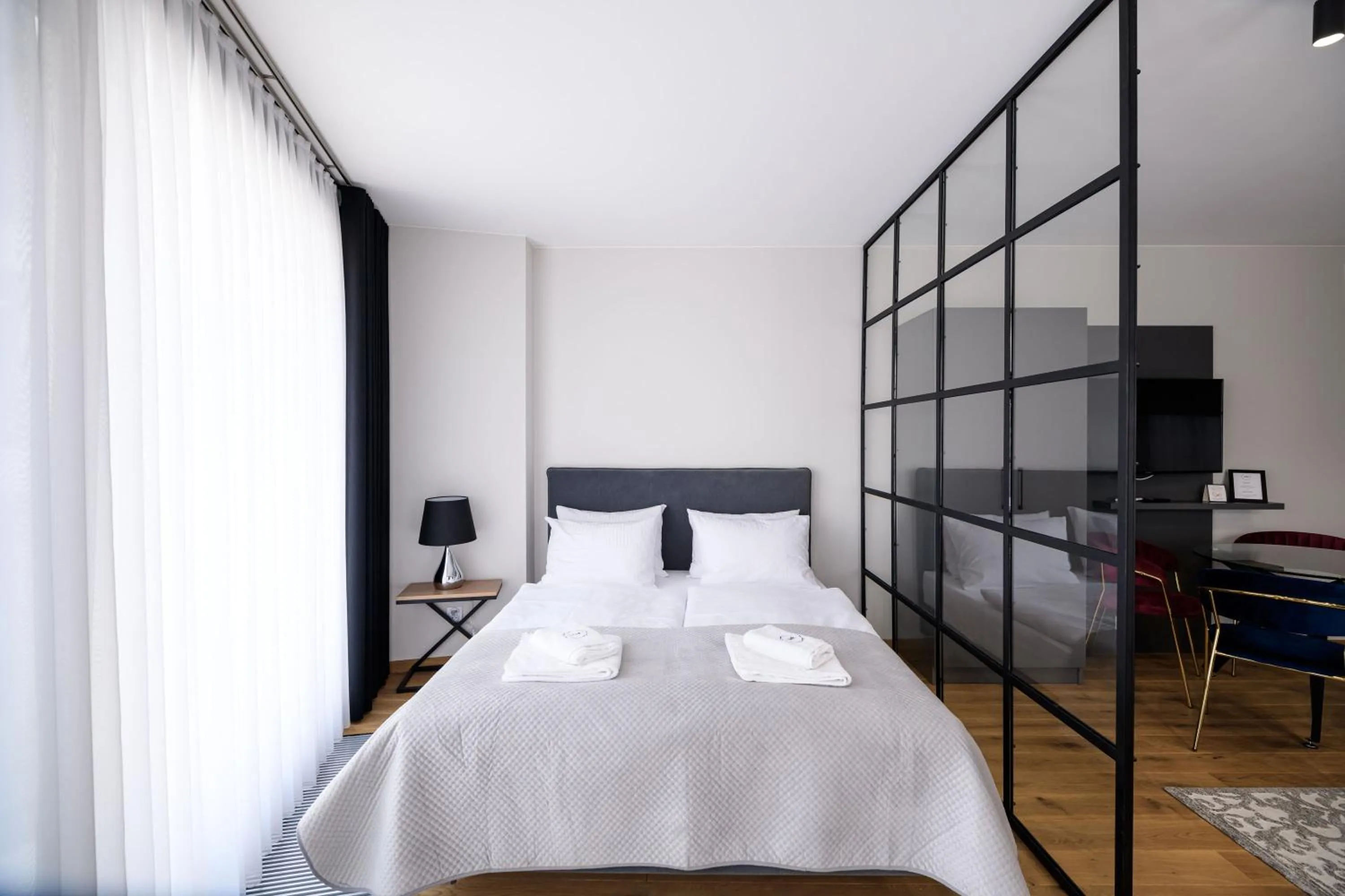 Bed in Aparthotel Inspire Miodova Residence