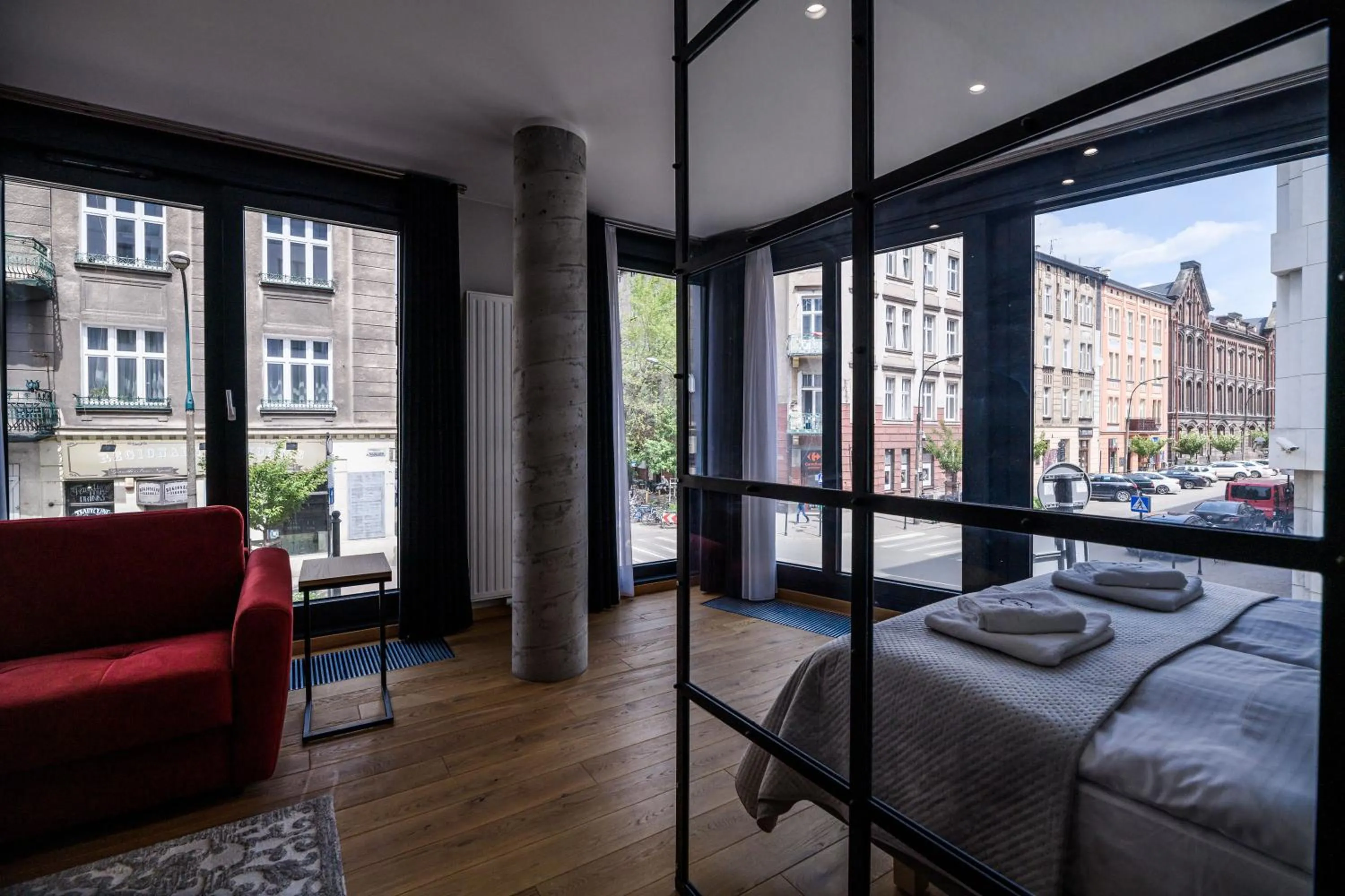 Living room, Bed in Aparthotel Inspire Miodova Residence