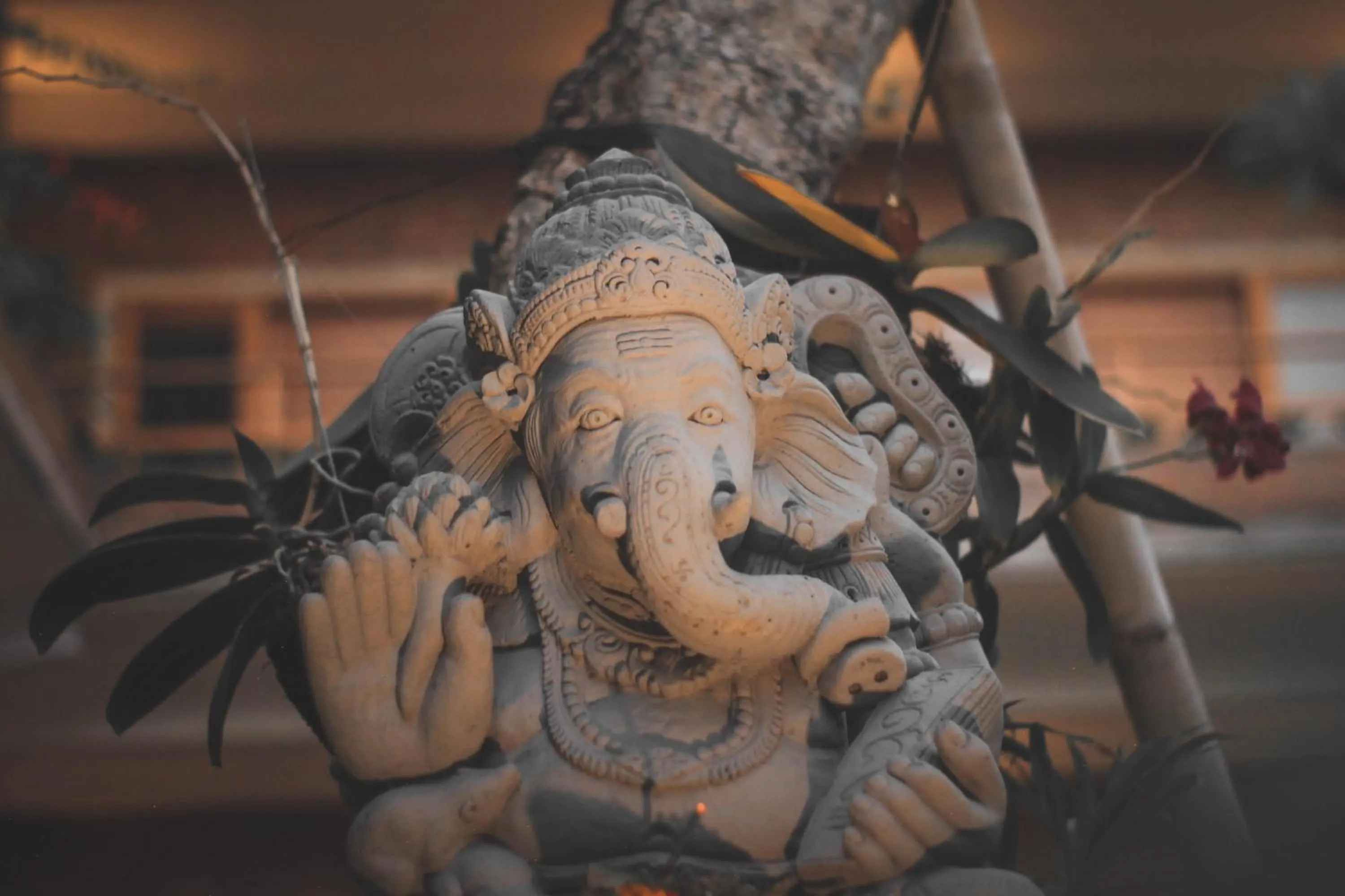 Decorative detail in Govardan Homestay