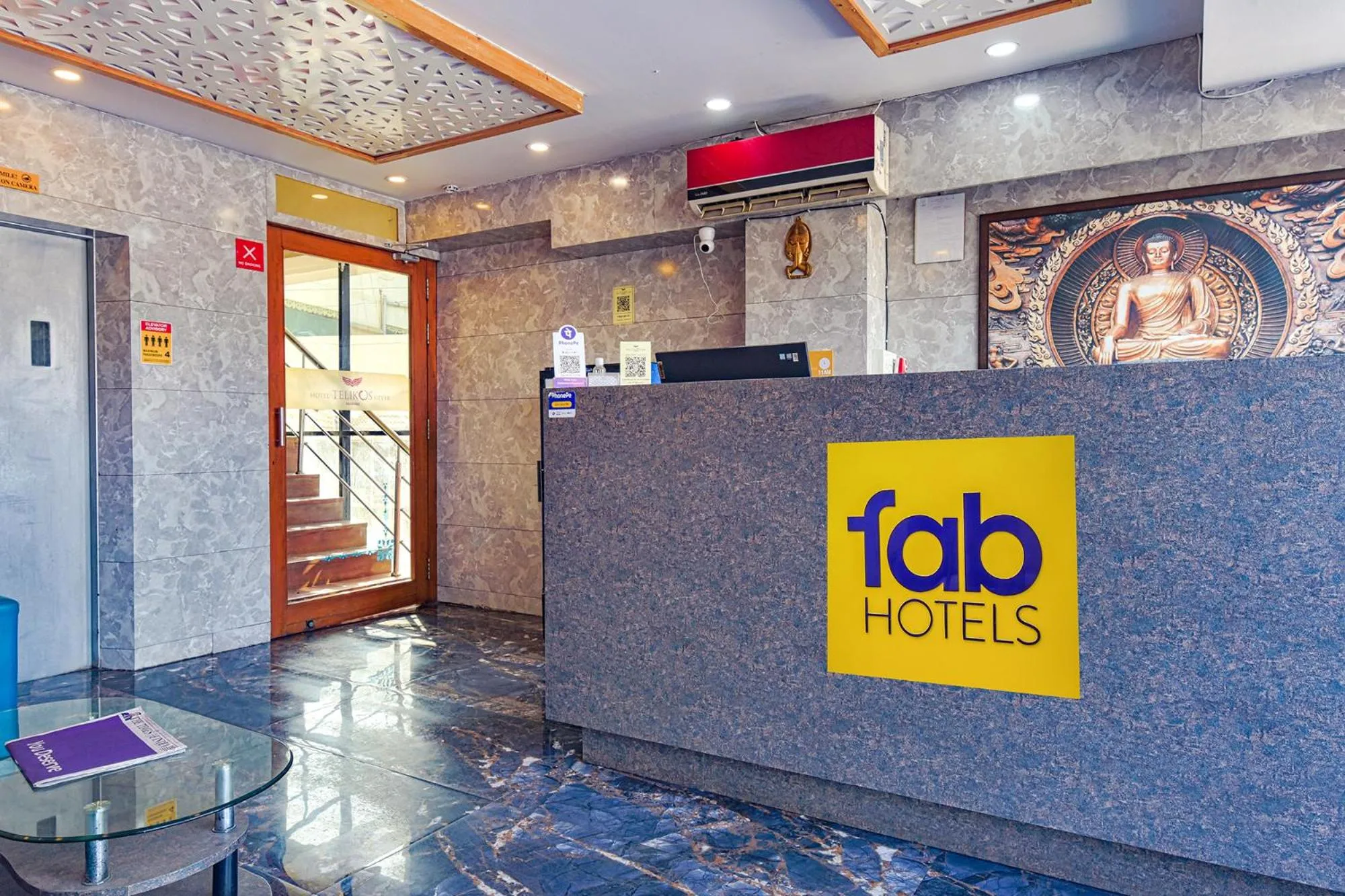 Lobby or reception in FabHotel Teliko Silver